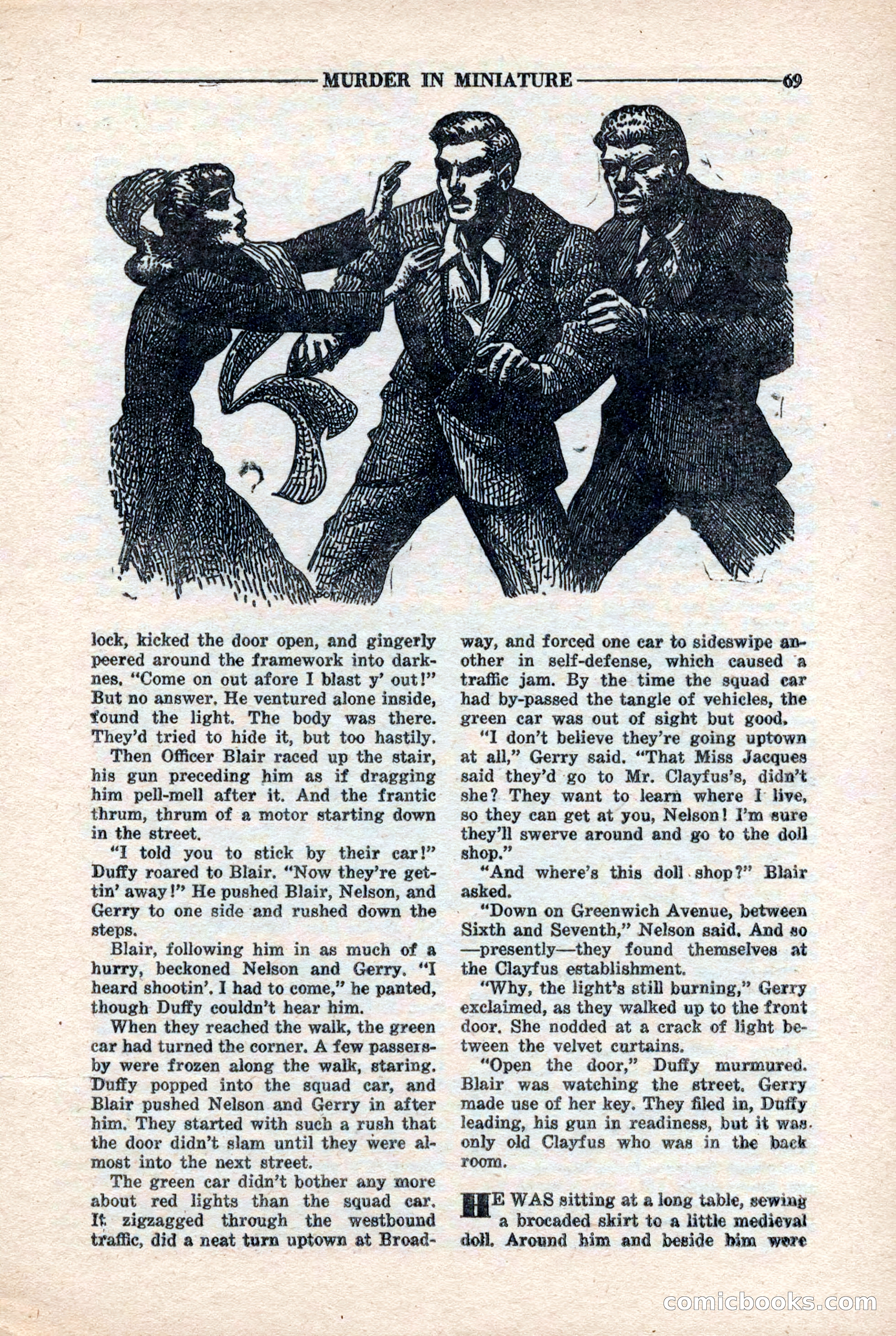 10-Story Detective Magazine, April 1946 — page 71: Pulp Fiction, 1946