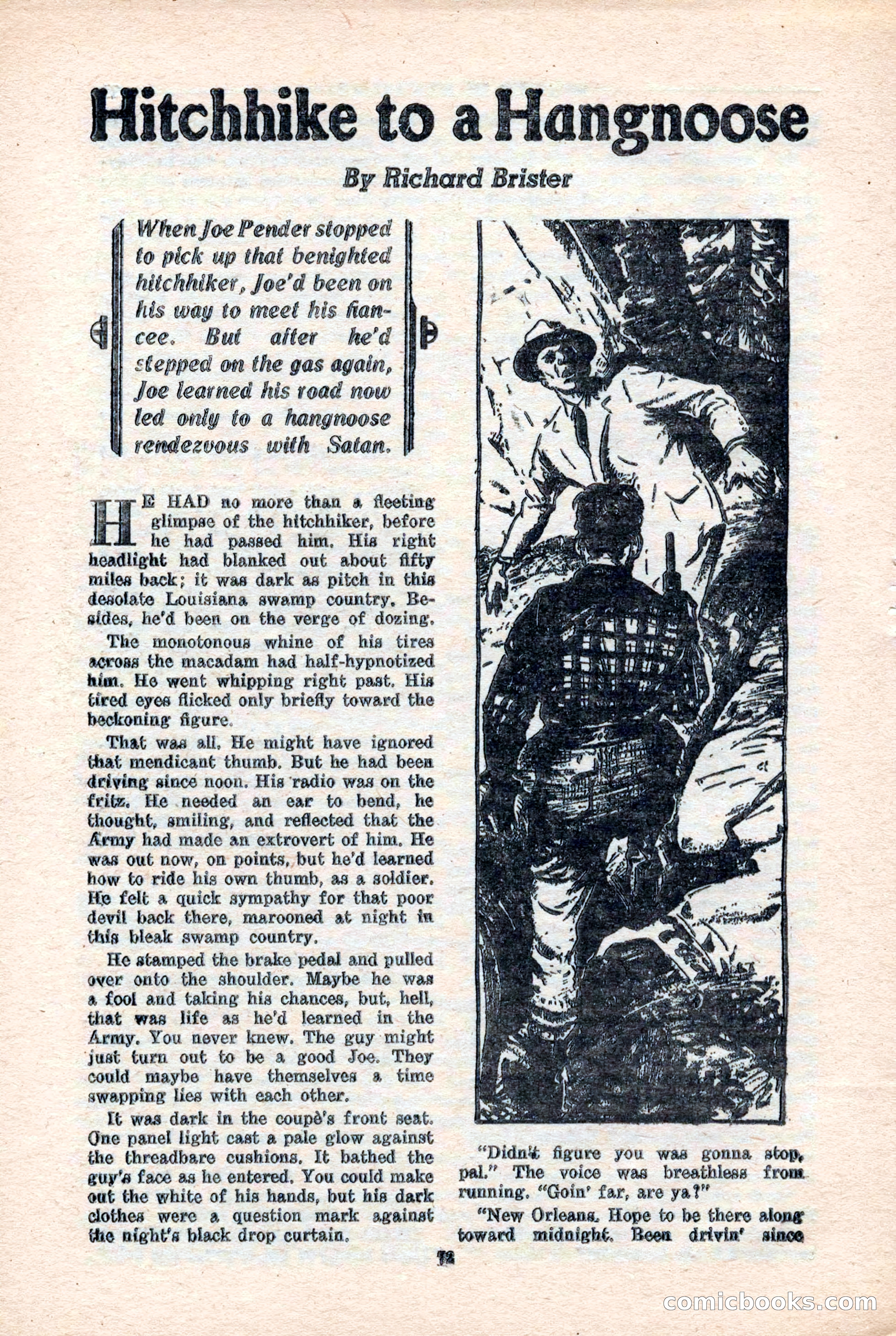 10-Story Detective Magazine, April 1946 — page 74: Pulp Fiction, 1946