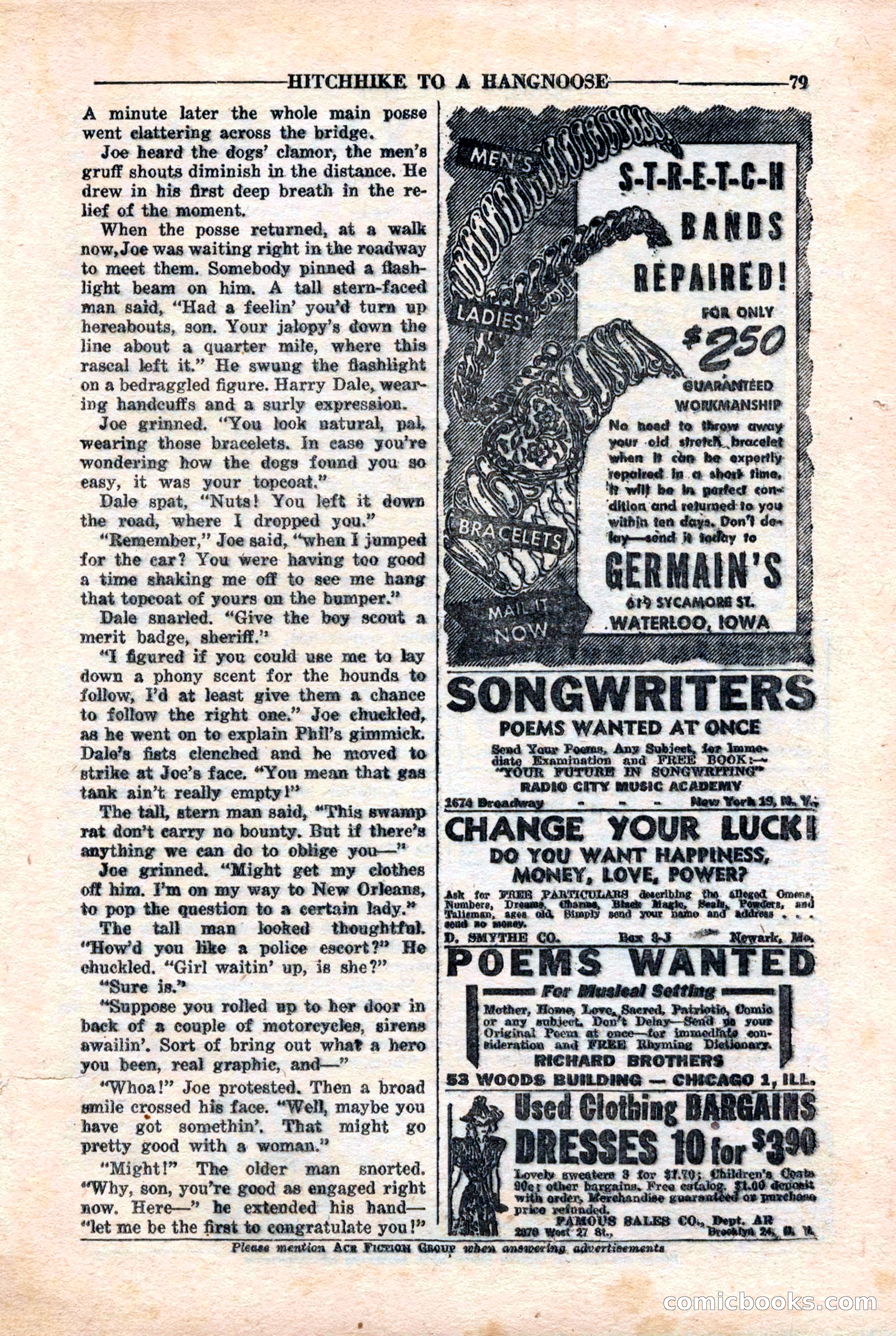 10-Story Detective Magazine, April 1946 — page 81: Pulp Fiction, 1946