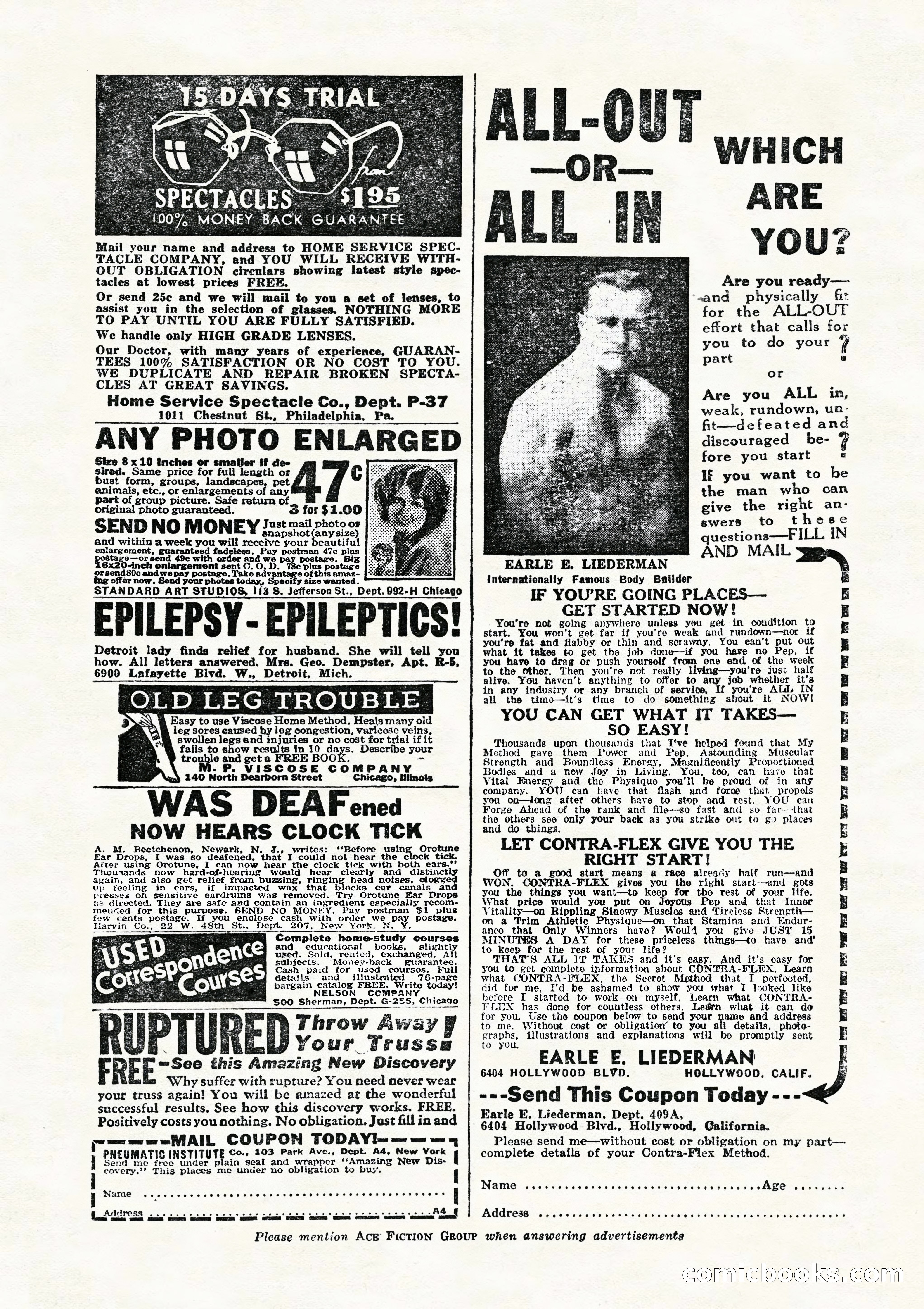 10 Story Detective, July 1942 — page 7: Pulp Fiction, 1942