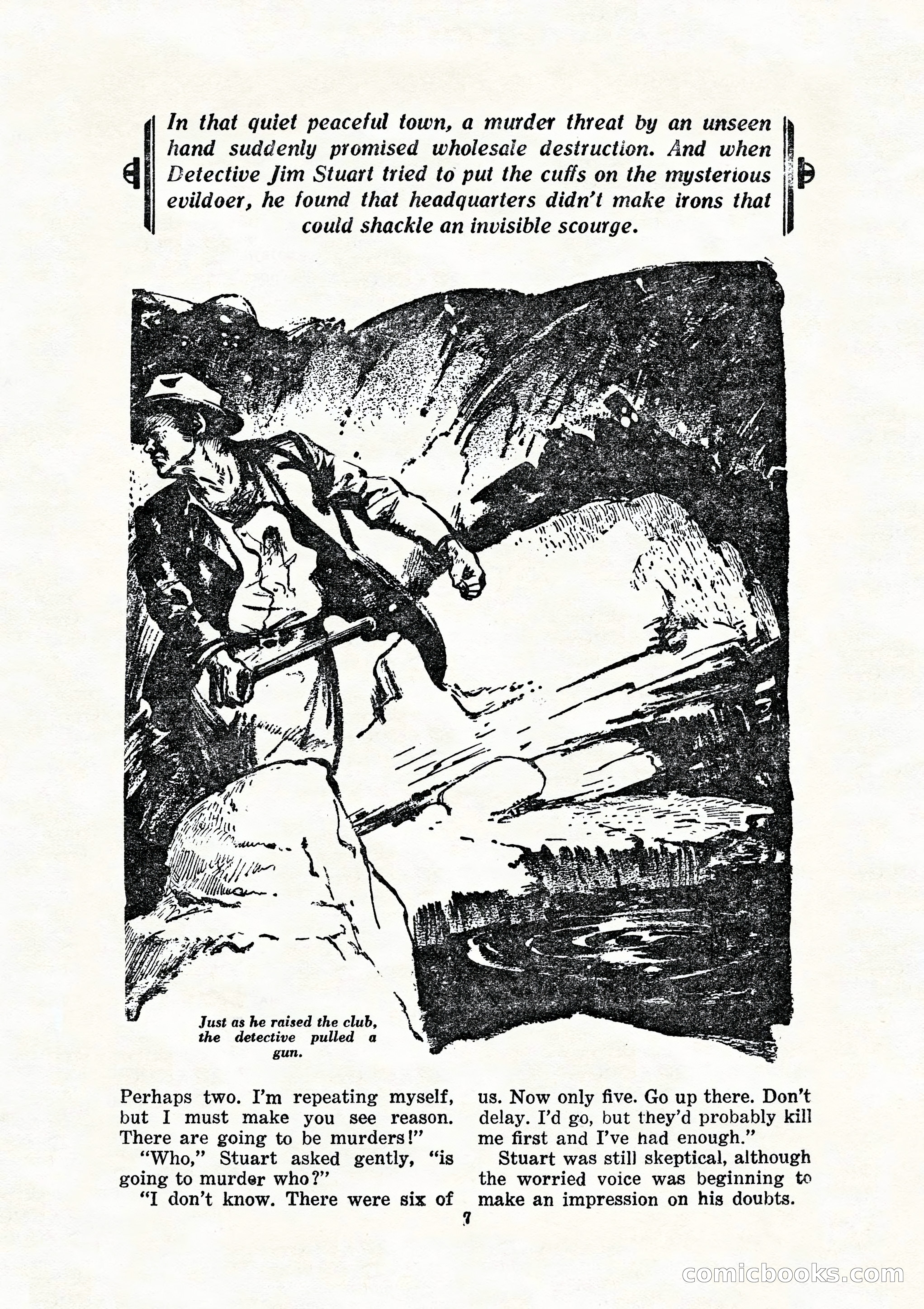 10 Story Detective, July 1942 — page 9: Pulp Fiction, 1942