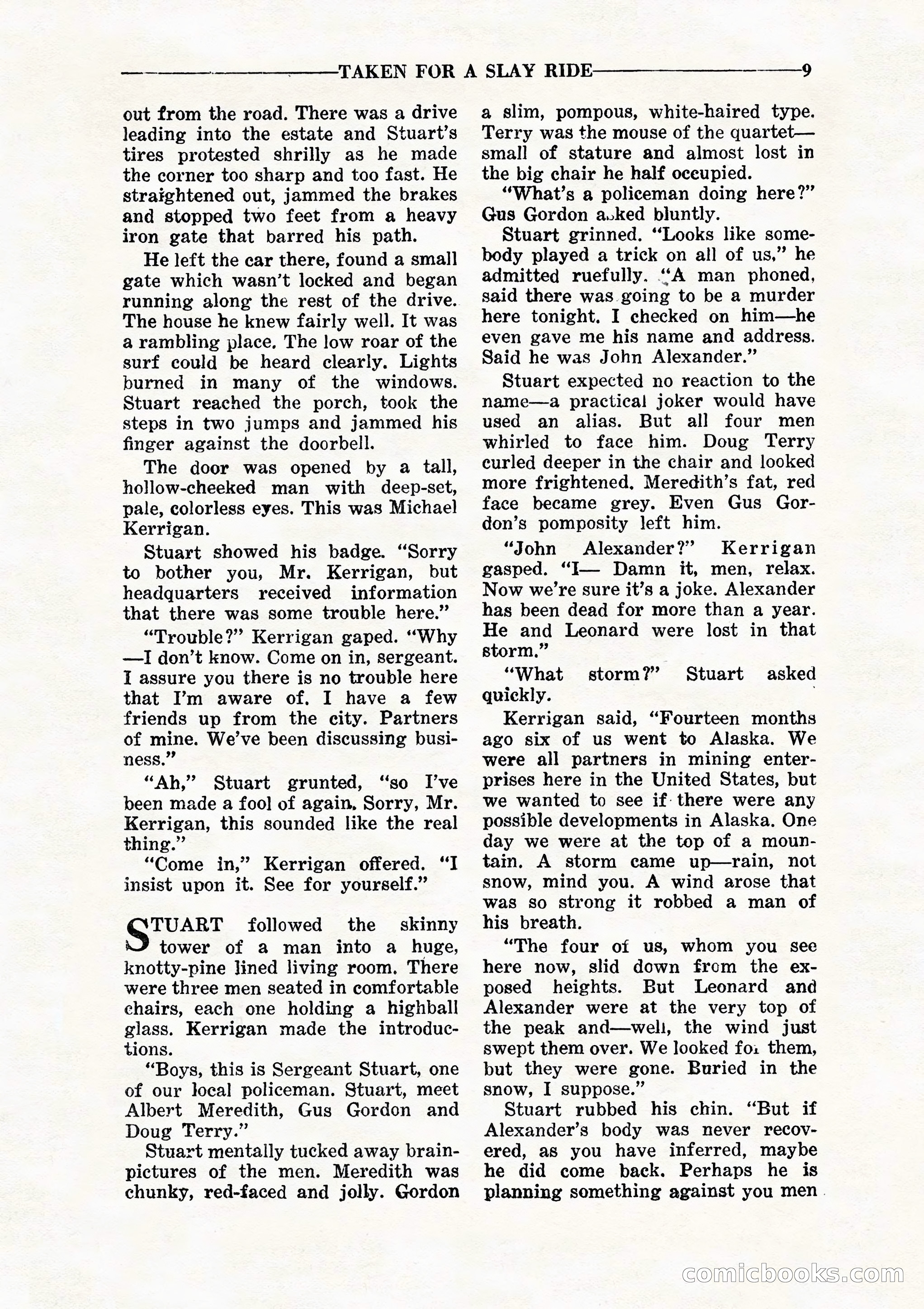 10 Story Detective, July 1942 — page 11: Pulp Fiction, 1942