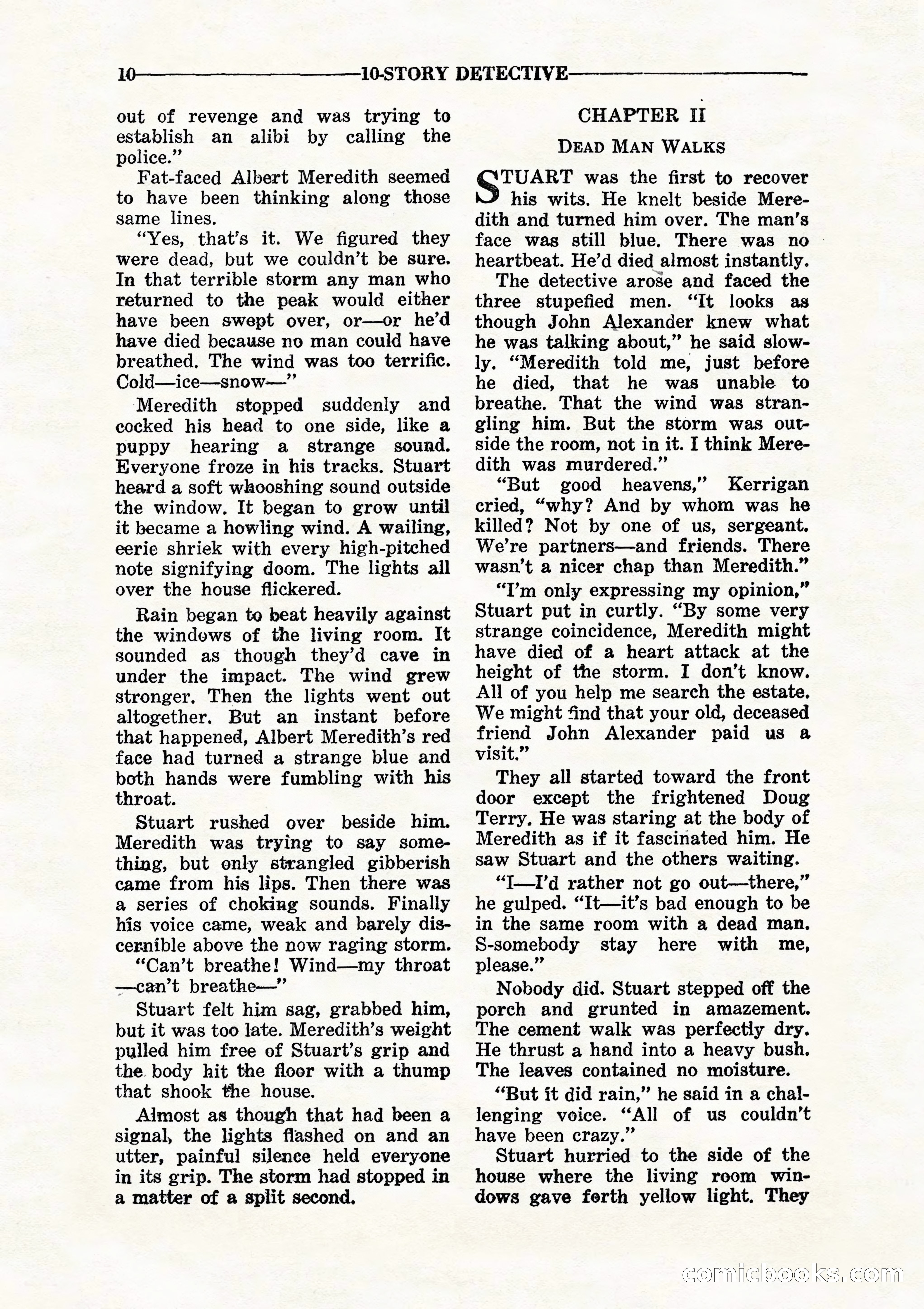 10 Story Detective, July 1942 — page 12: Pulp Fiction, 1942