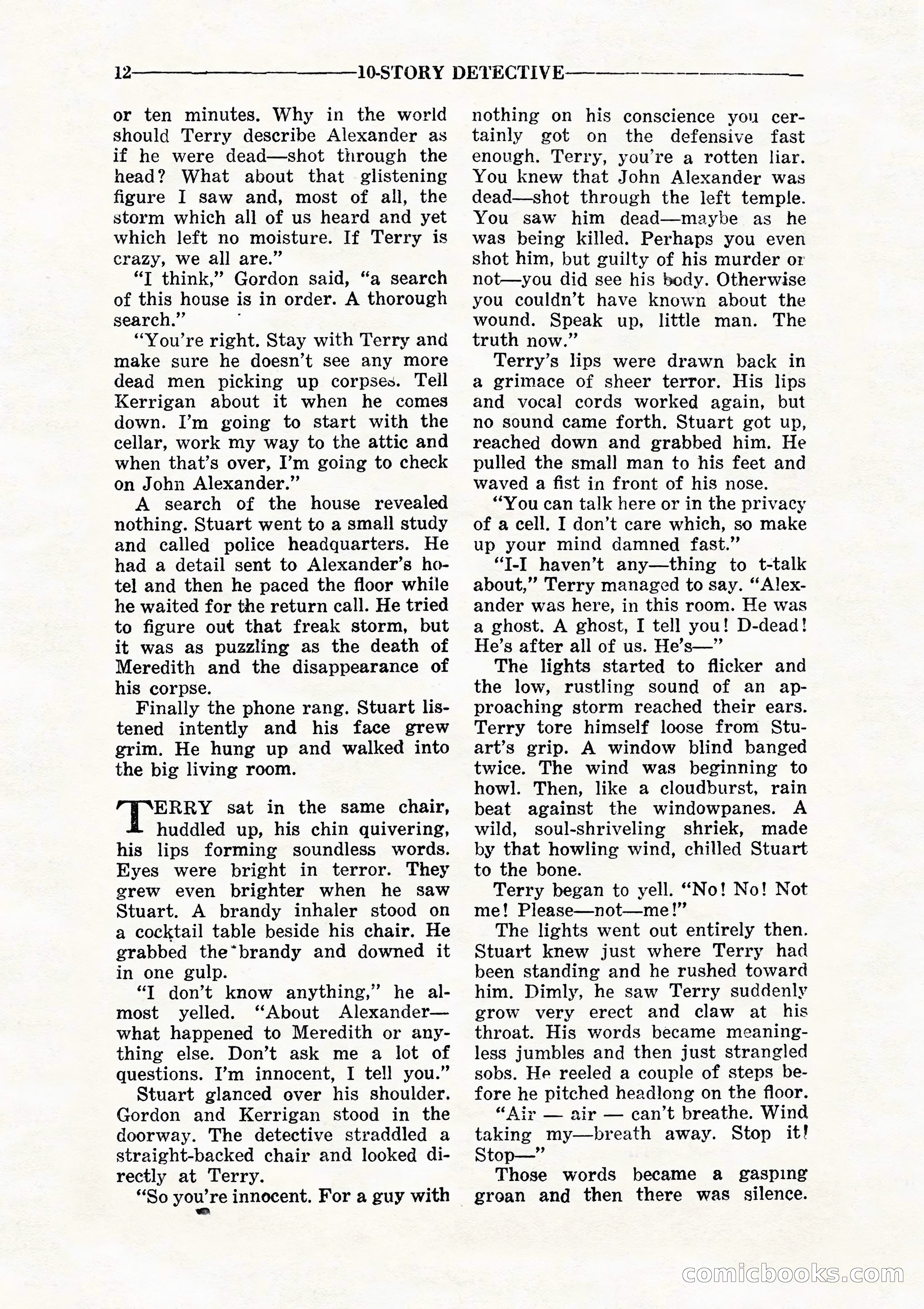 10 Story Detective, July 1942 — page 14: Pulp Fiction, 1942