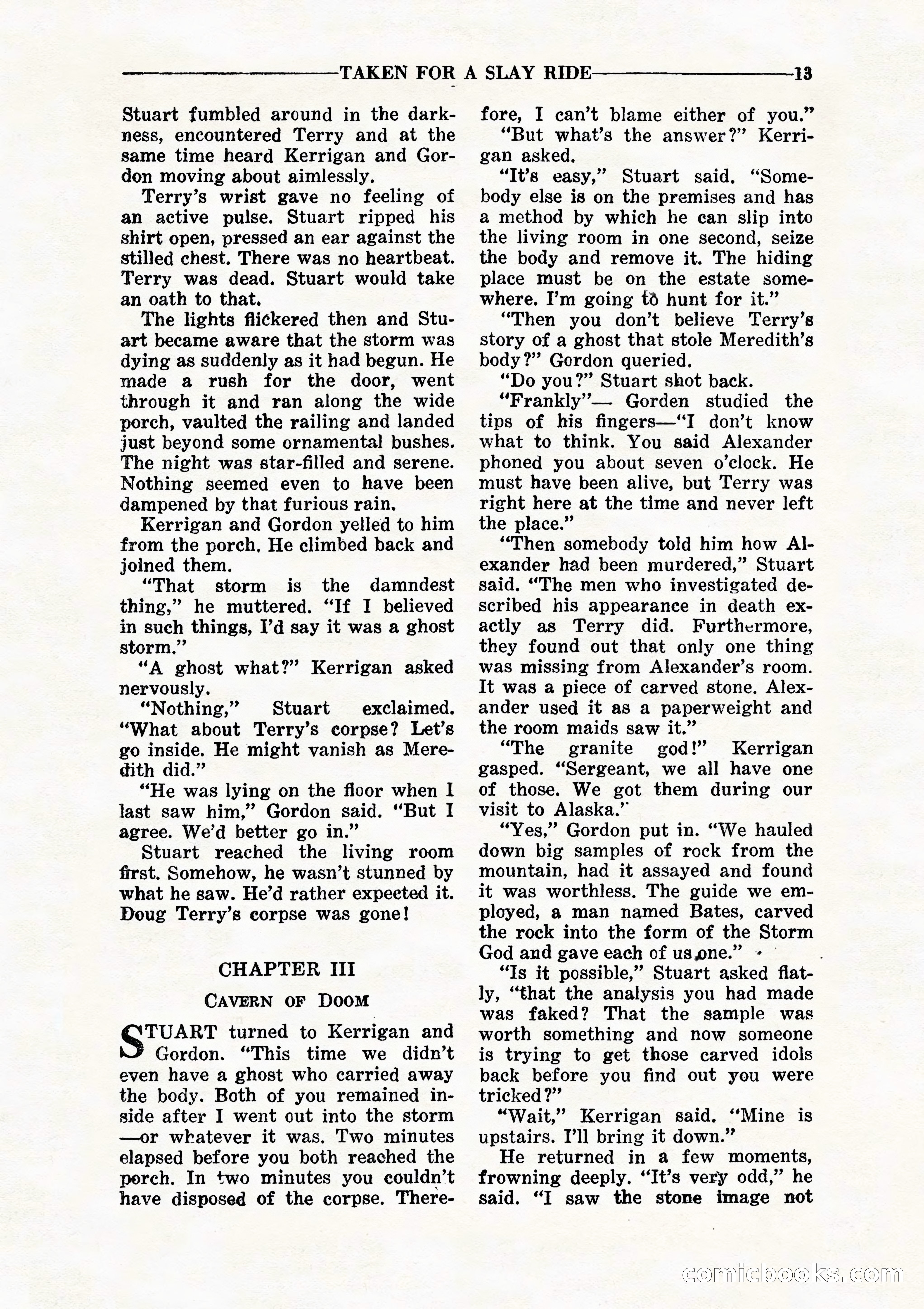 10 Story Detective, July 1942 — page 15: Pulp Fiction, 1942