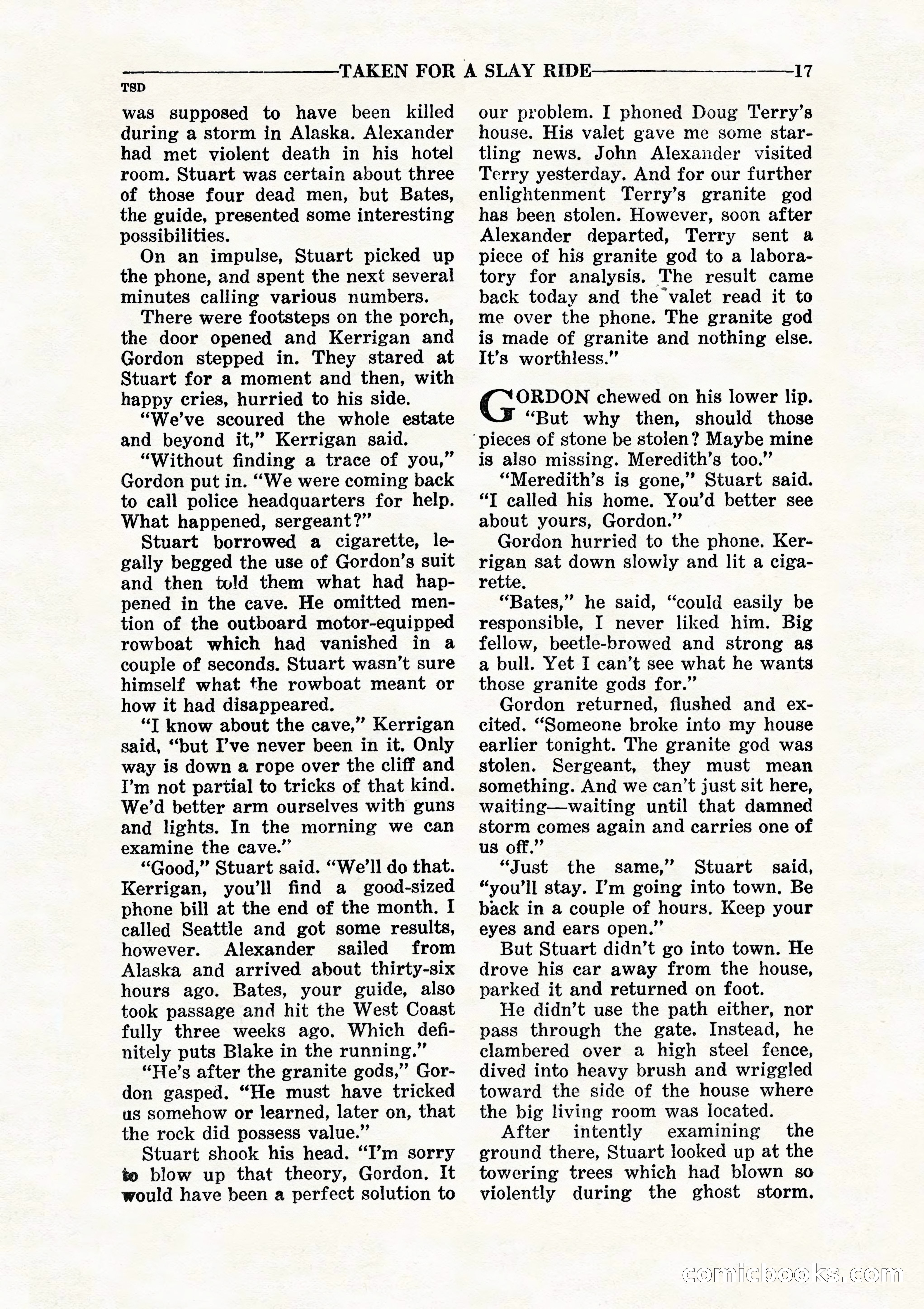 10 Story Detective, July 1942 — page 19: Pulp Fiction, 1942