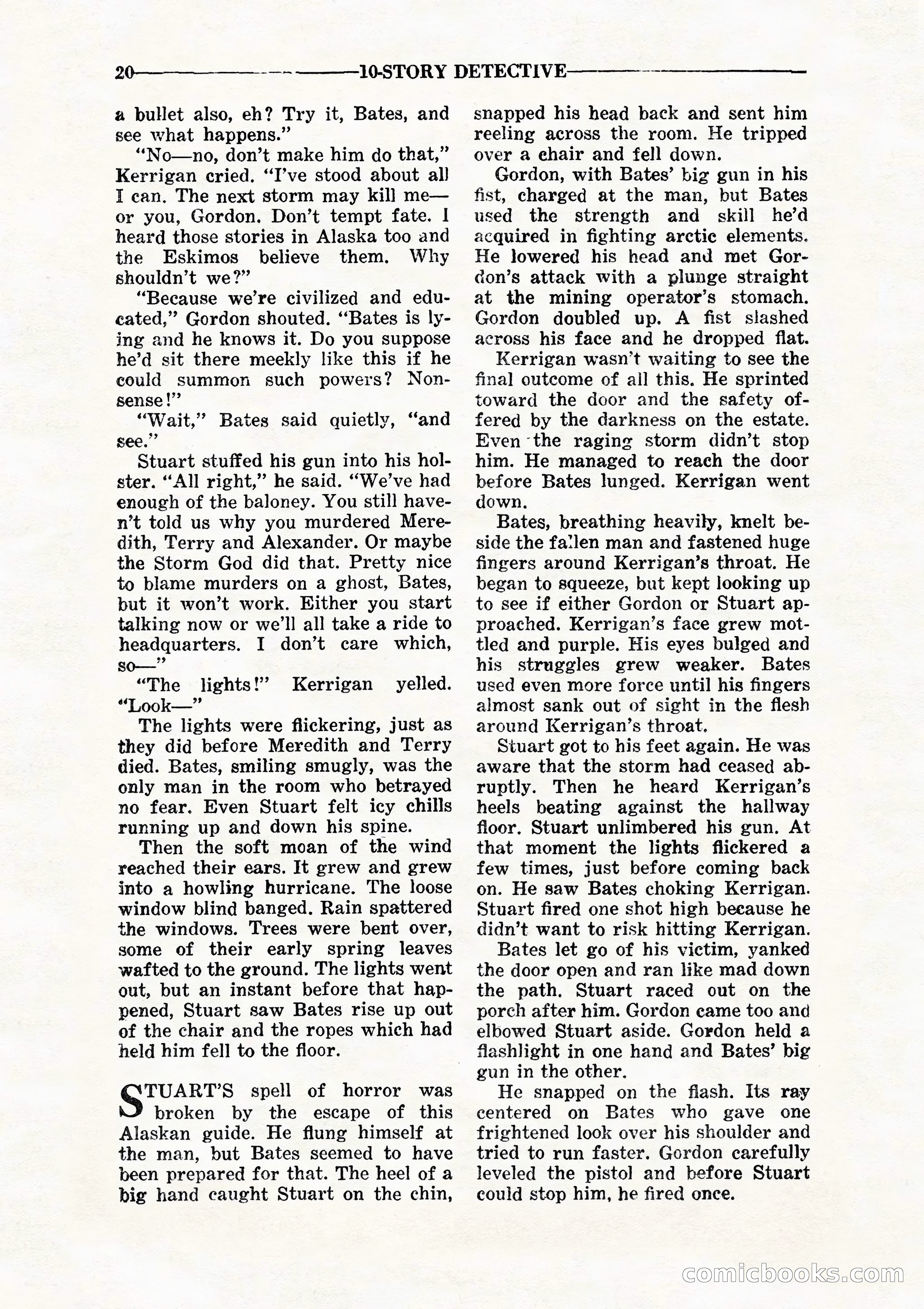 10 Story Detective, July 1942 — page 22: Pulp Fiction, 1942