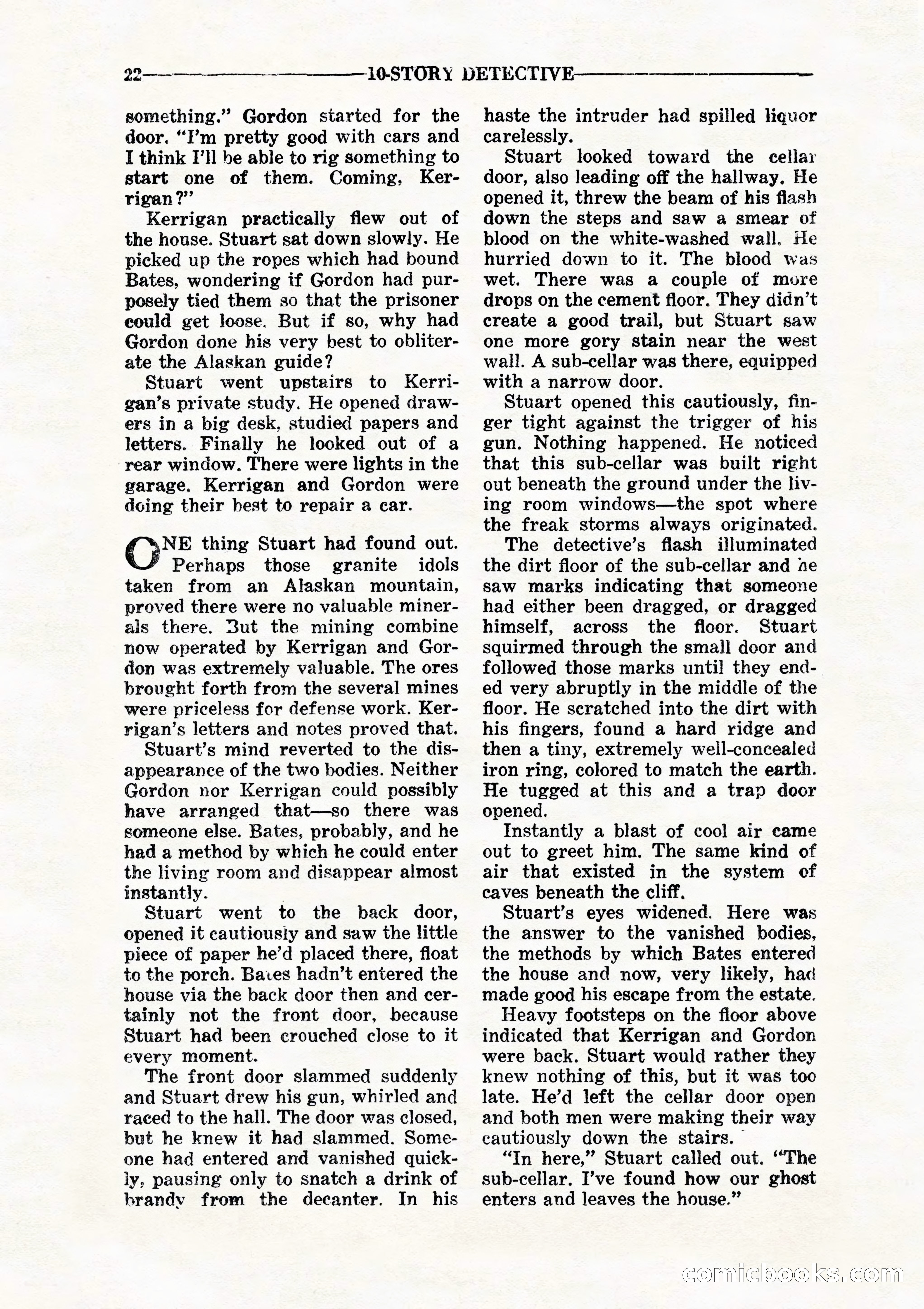 10 Story Detective, July 1942 — page 24: Pulp Fiction, 1942