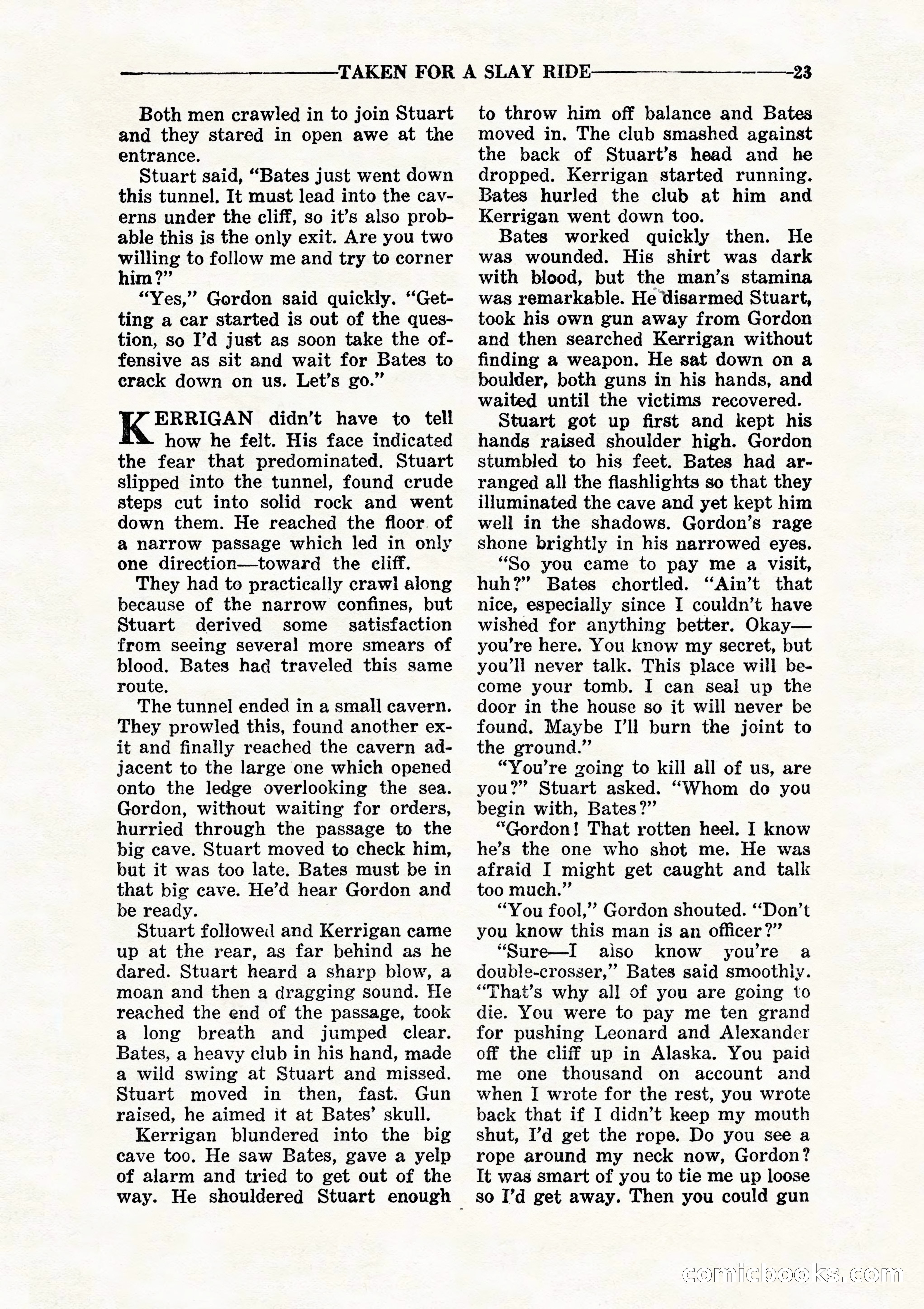 10 Story Detective, July 1942 — page 25: Pulp Fiction, 1942