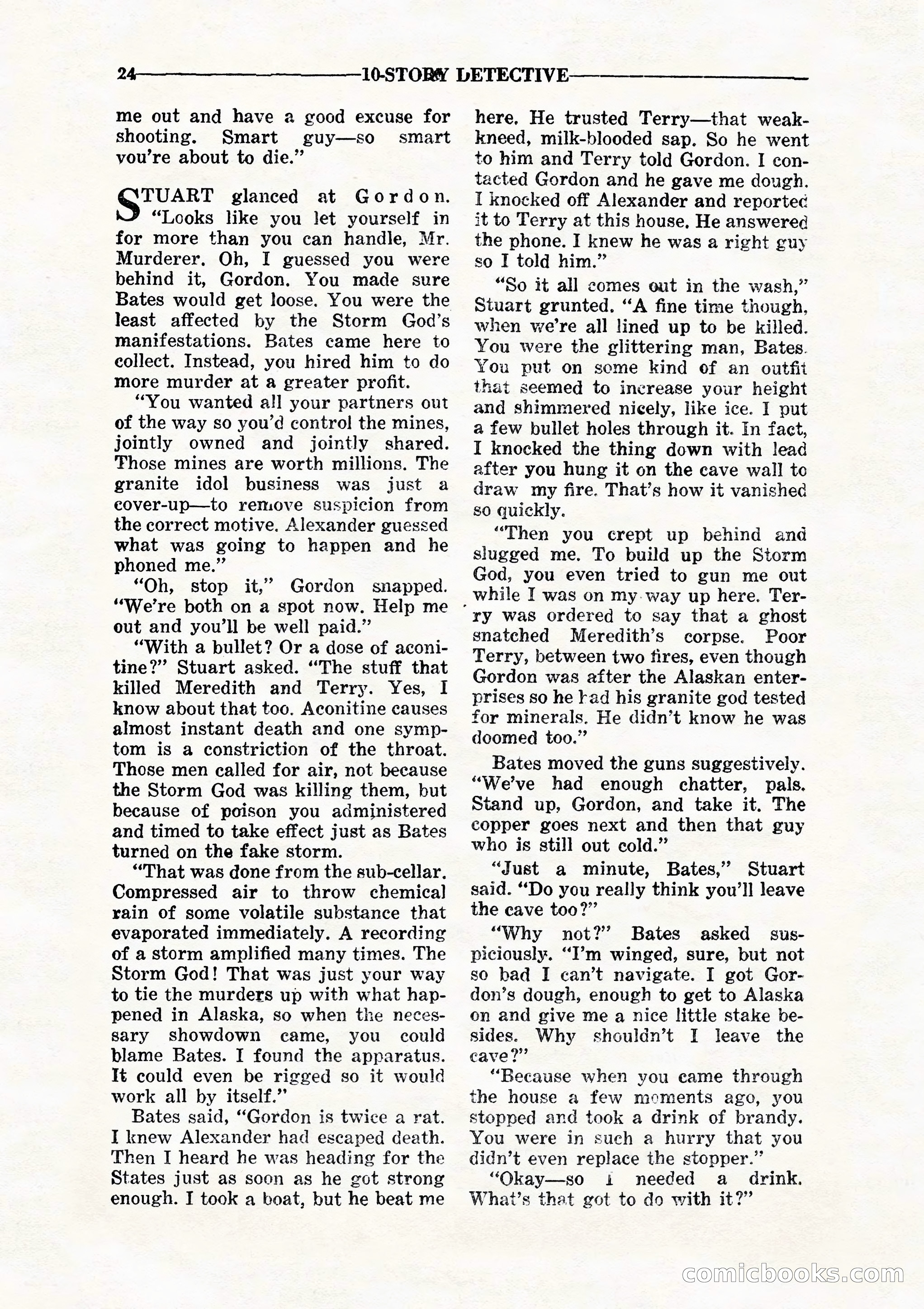 10 Story Detective, July 1942 — page 26: Pulp Fiction, 1942