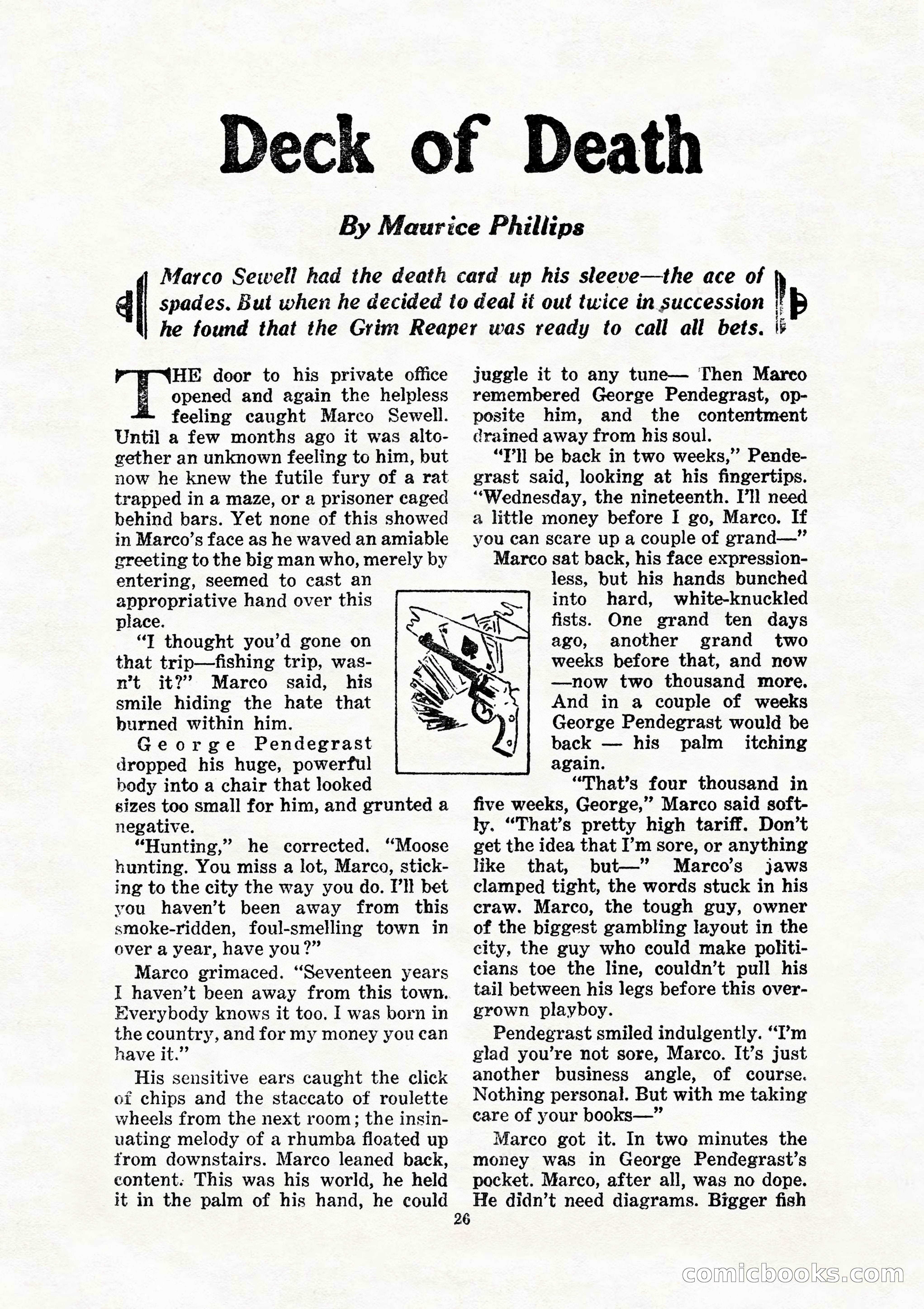 10 Story Detective, July 1942 — page 28: Pulp Fiction, 1942