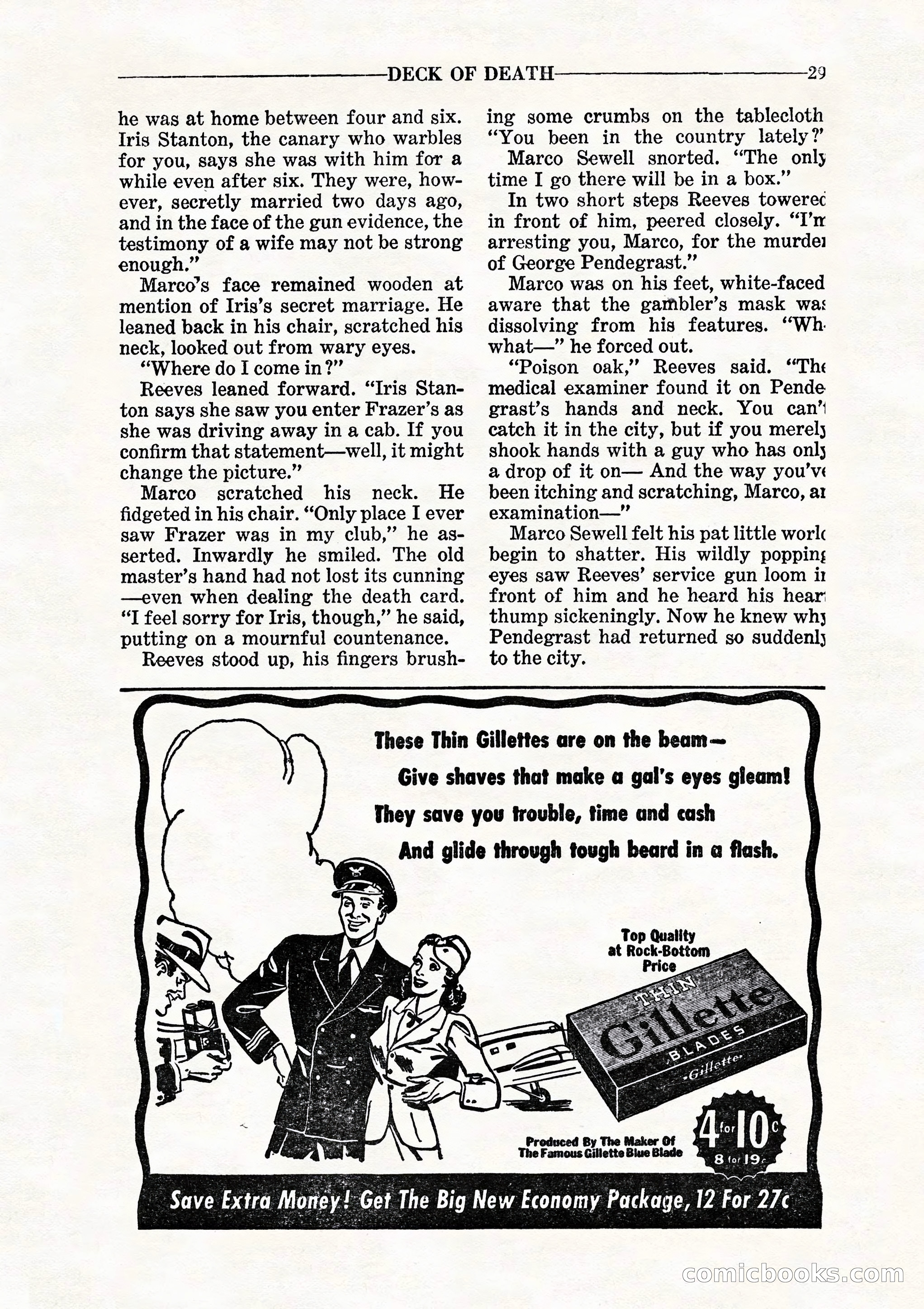 10 Story Detective, July 1942 — page 31: Pulp Fiction, 1942
