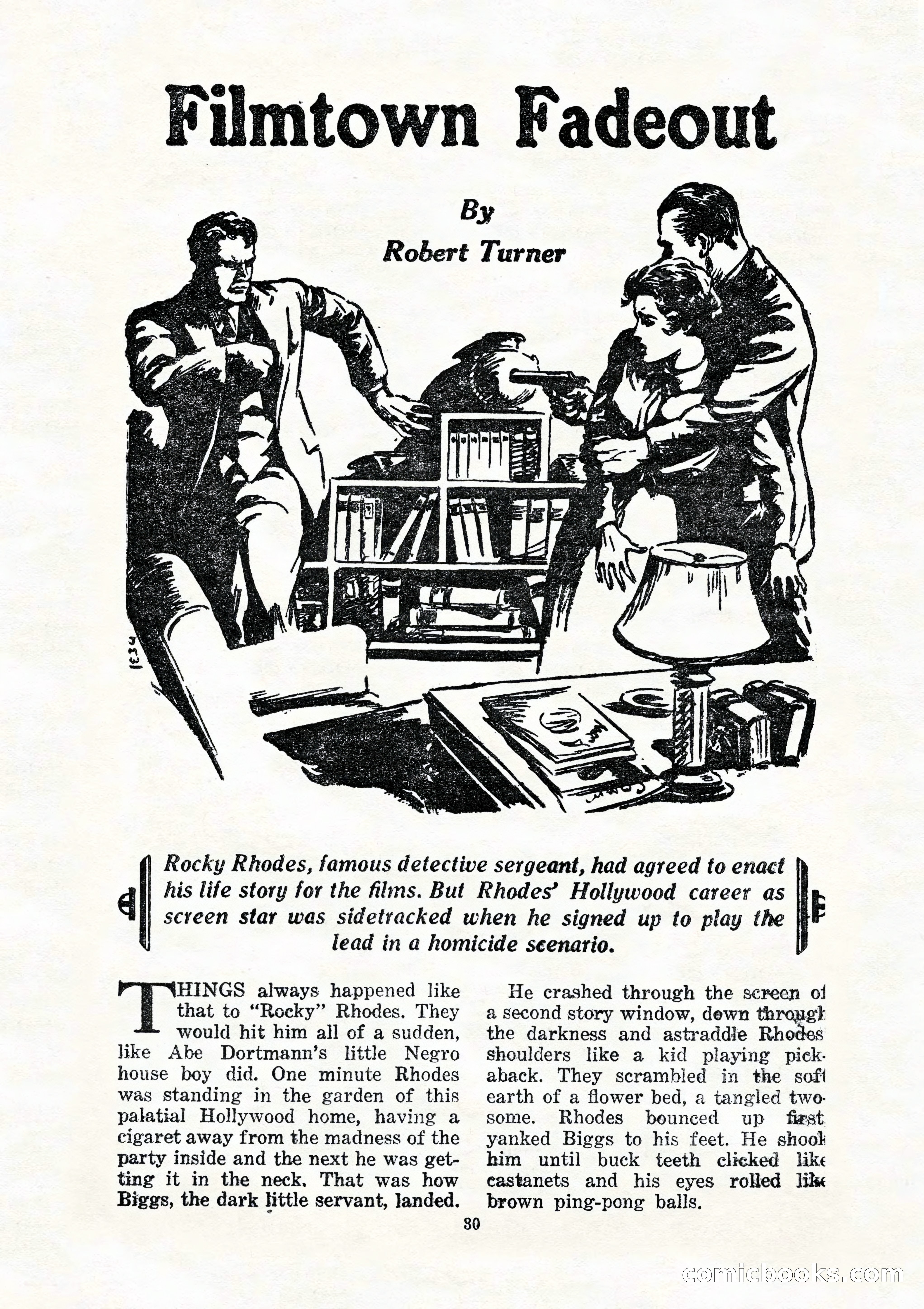 10 Story Detective, July 1942 — page 32: Pulp Fiction, 1942