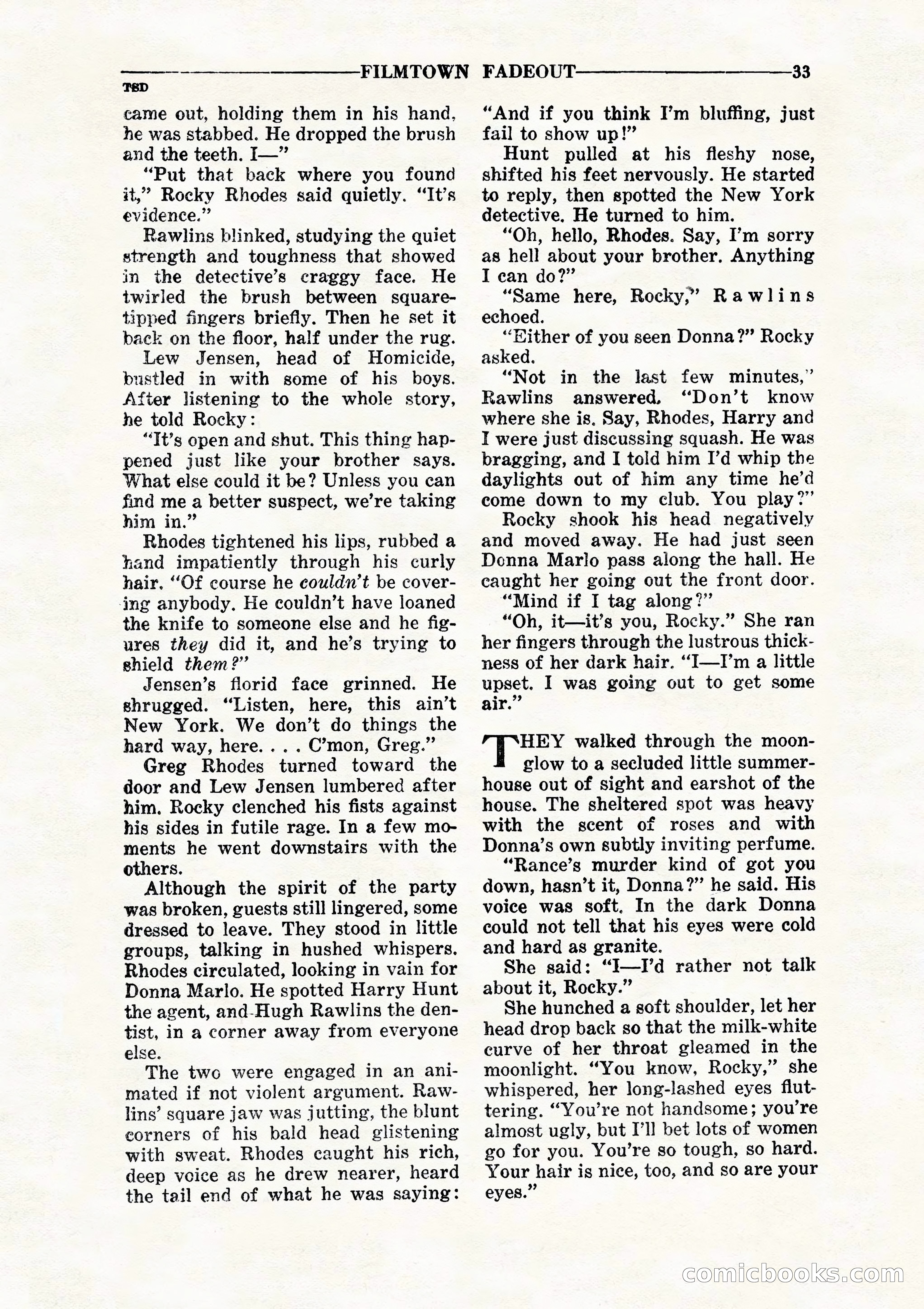 10 Story Detective, July 1942 — page 35: Pulp Fiction, 1942