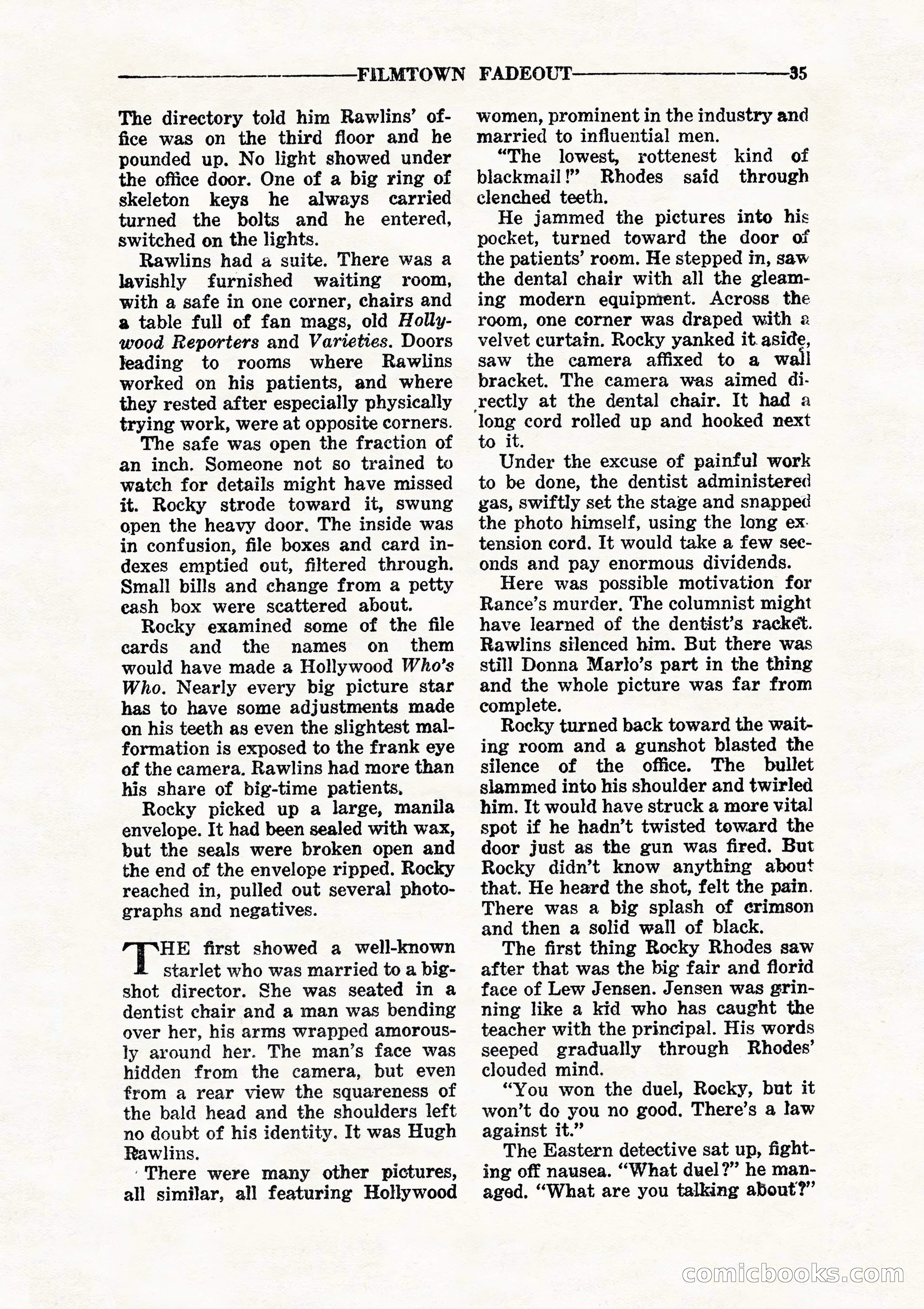 10 Story Detective, July 1942 — page 37: Pulp Fiction, 1942