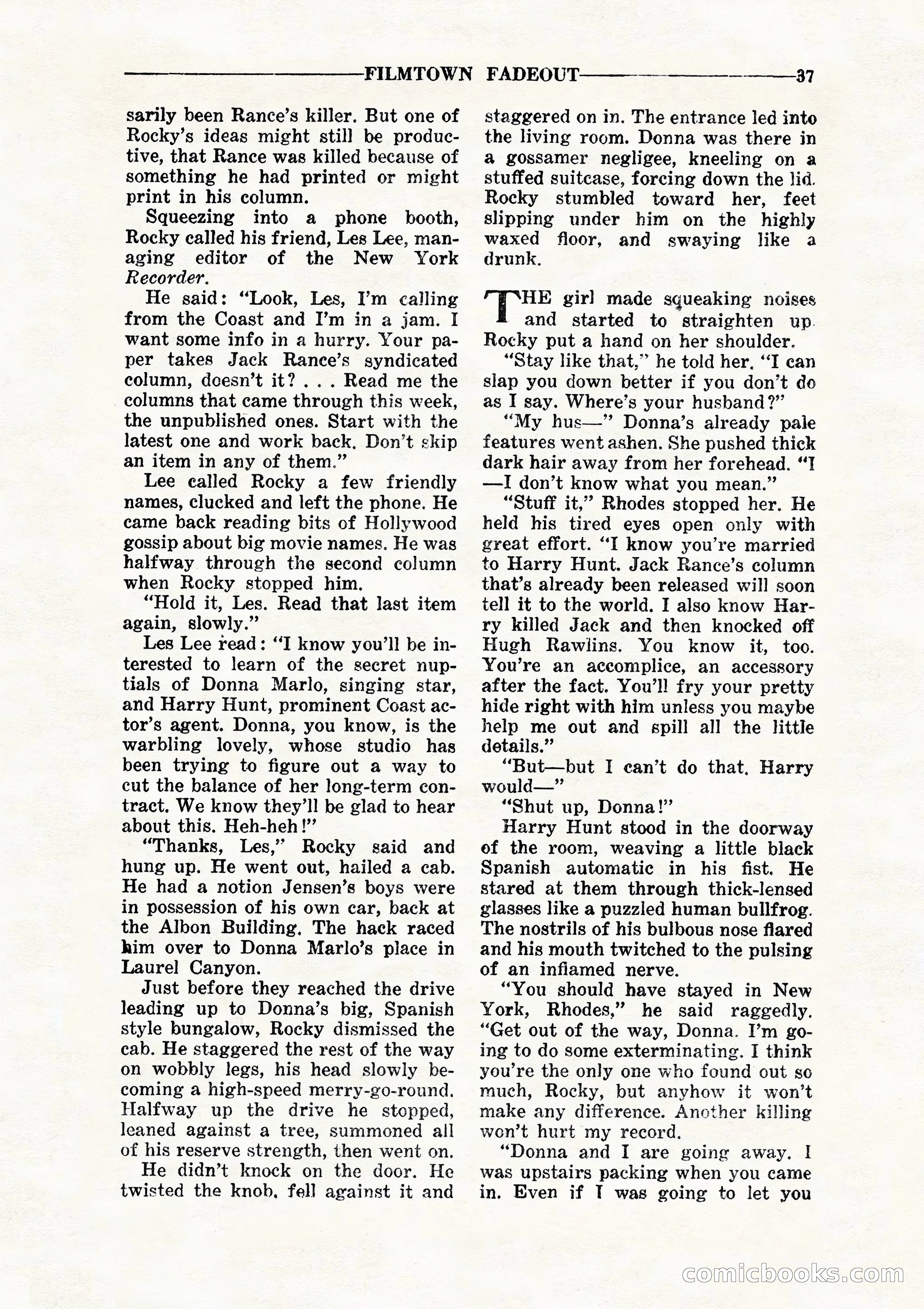 10 Story Detective, July 1942 — page 39: Pulp Fiction, 1942