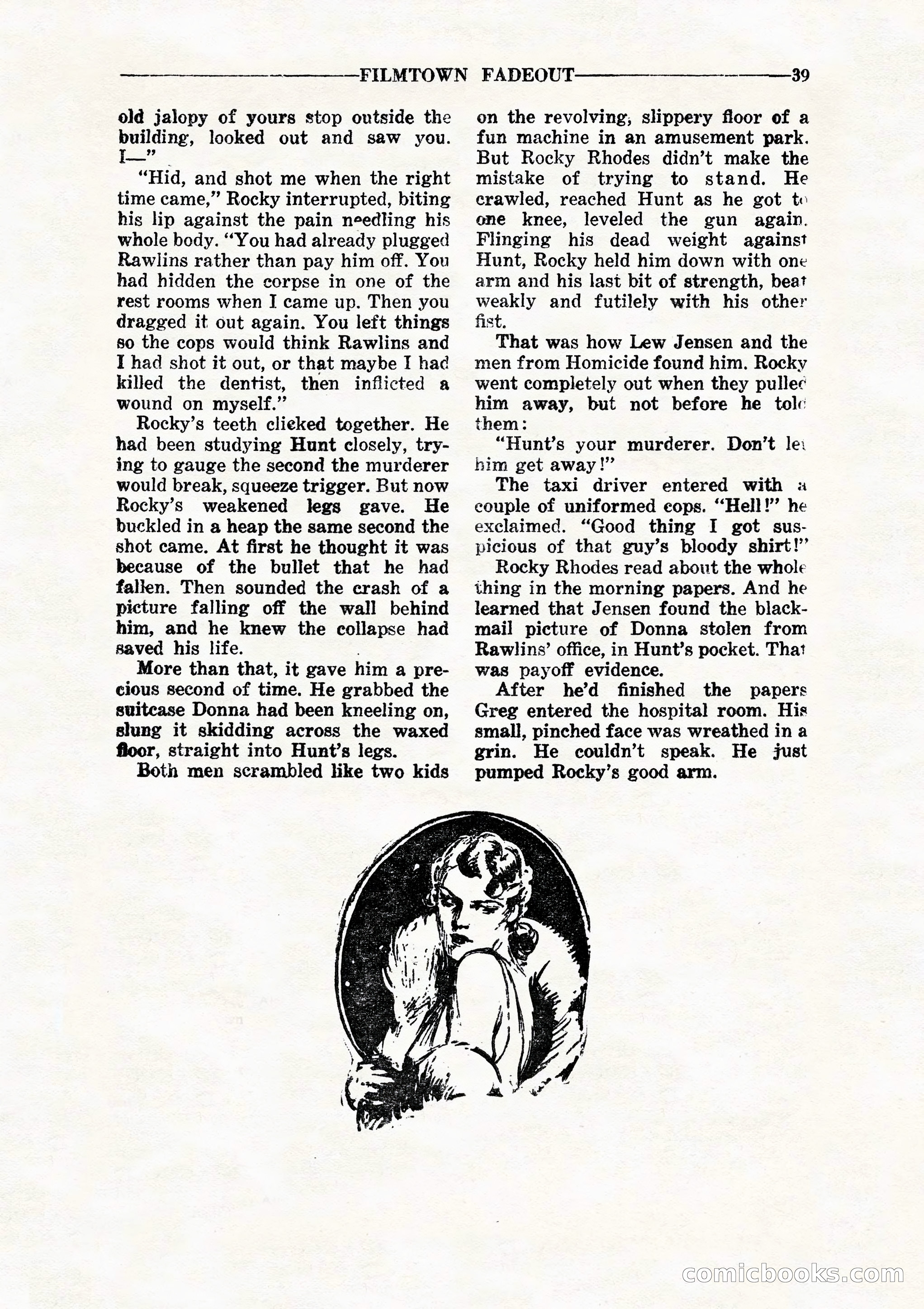 10 Story Detective, July 1942 — page 41: Pulp Fiction, 1942