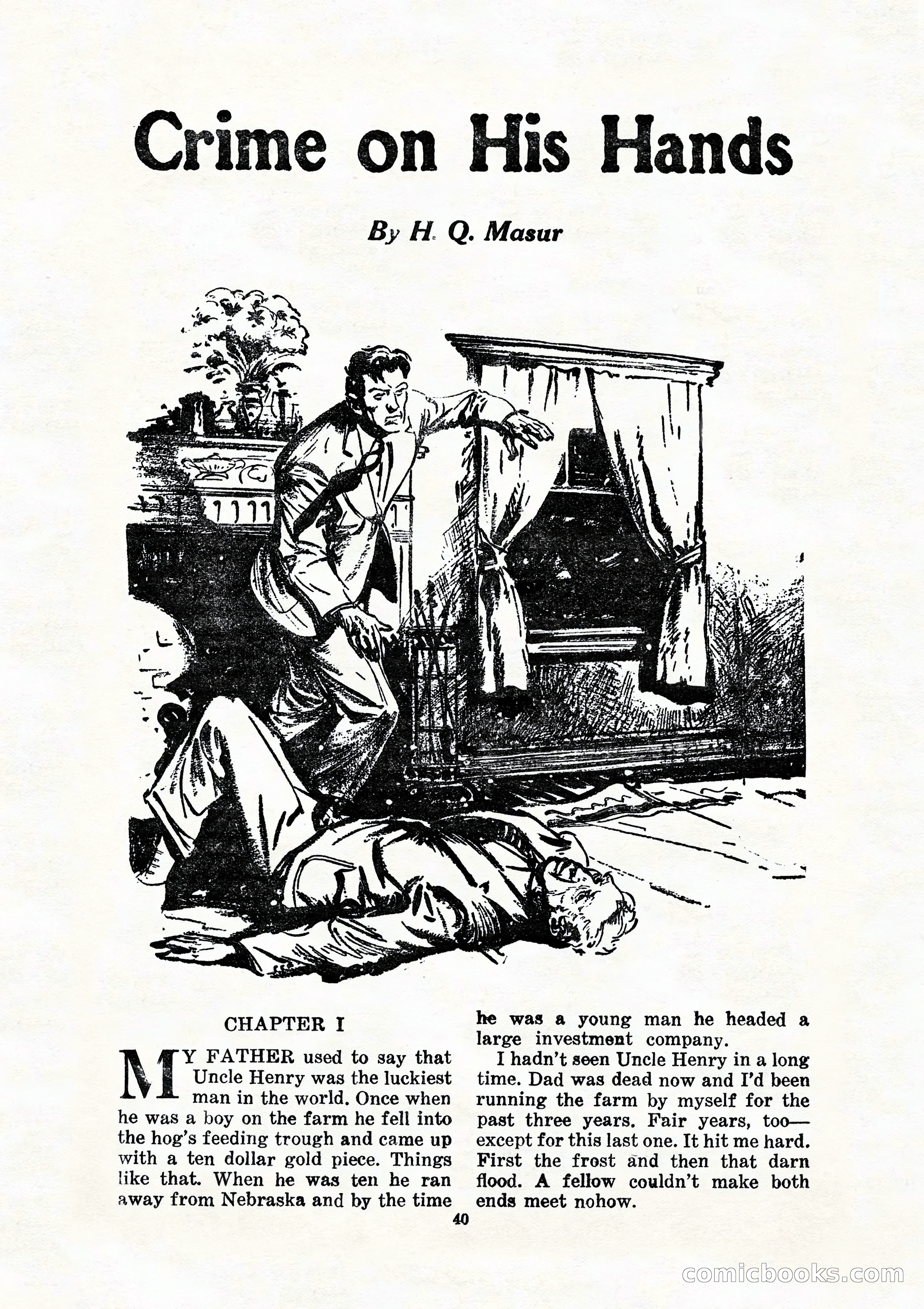 10 Story Detective, July 1942 — page 42: Pulp Fiction, 1942