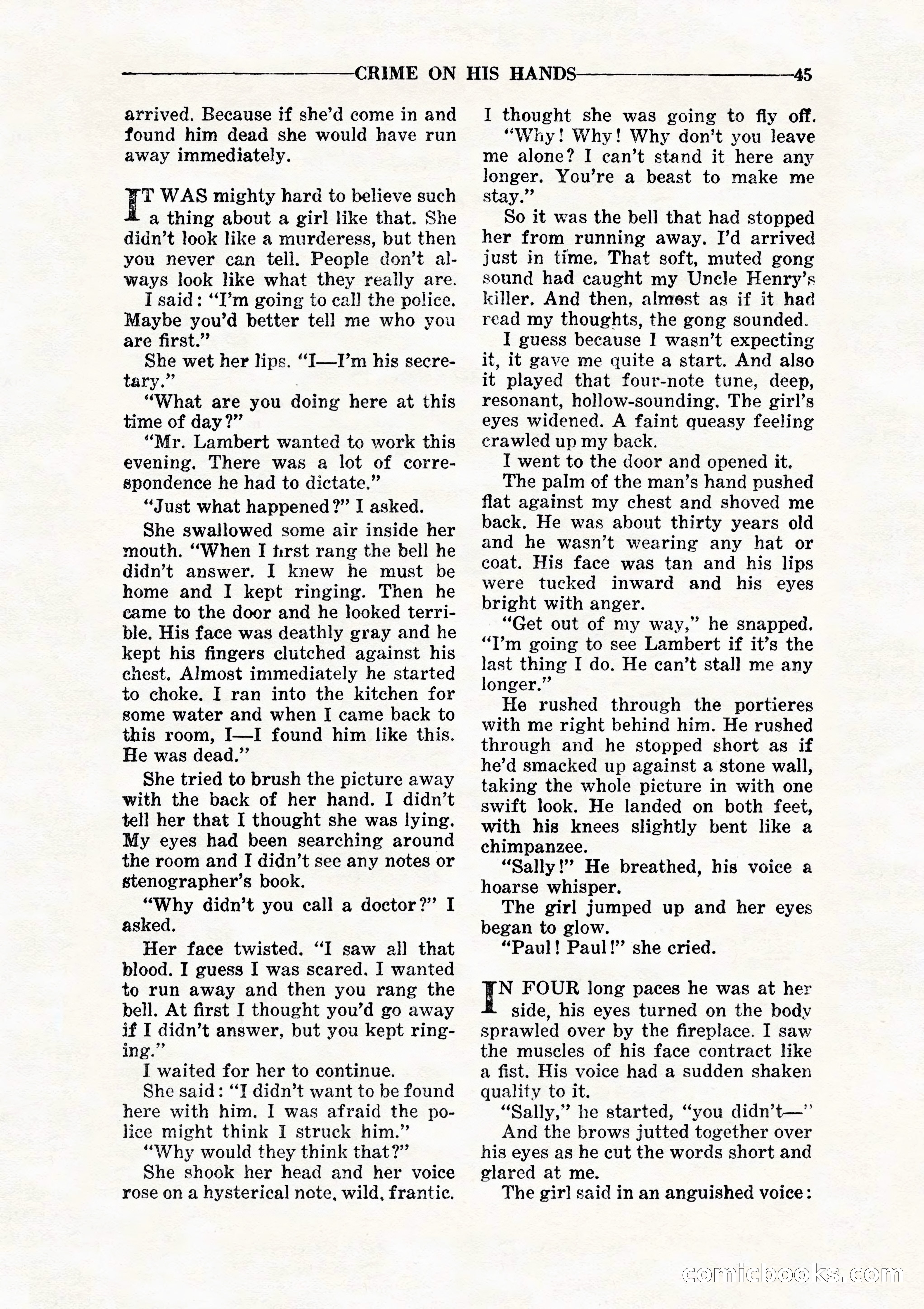 10 Story Detective, July 1942 — page 47: Pulp Fiction, 1942