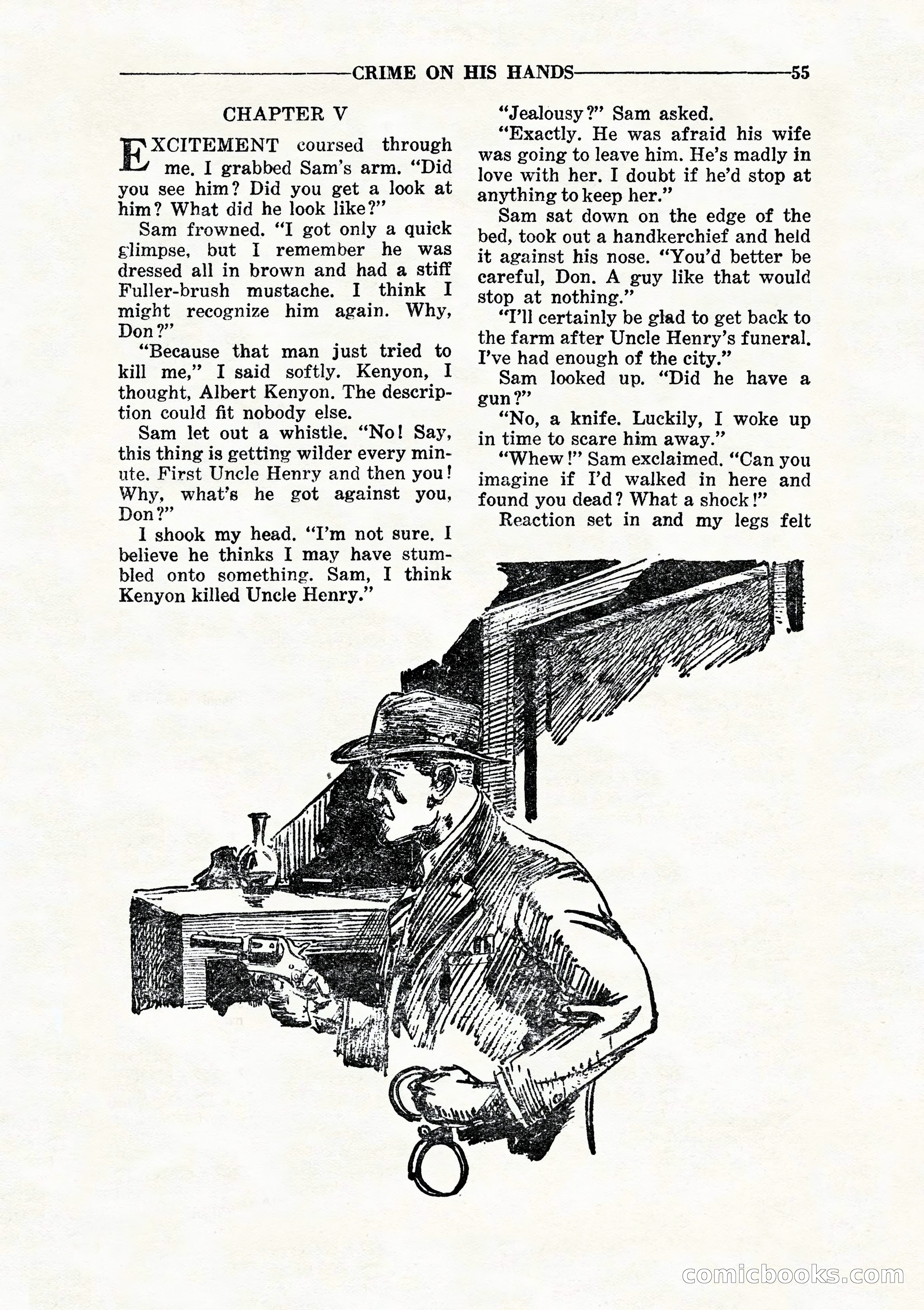 10 Story Detective, July 1942 — page 57: Pulp Fiction, 1942