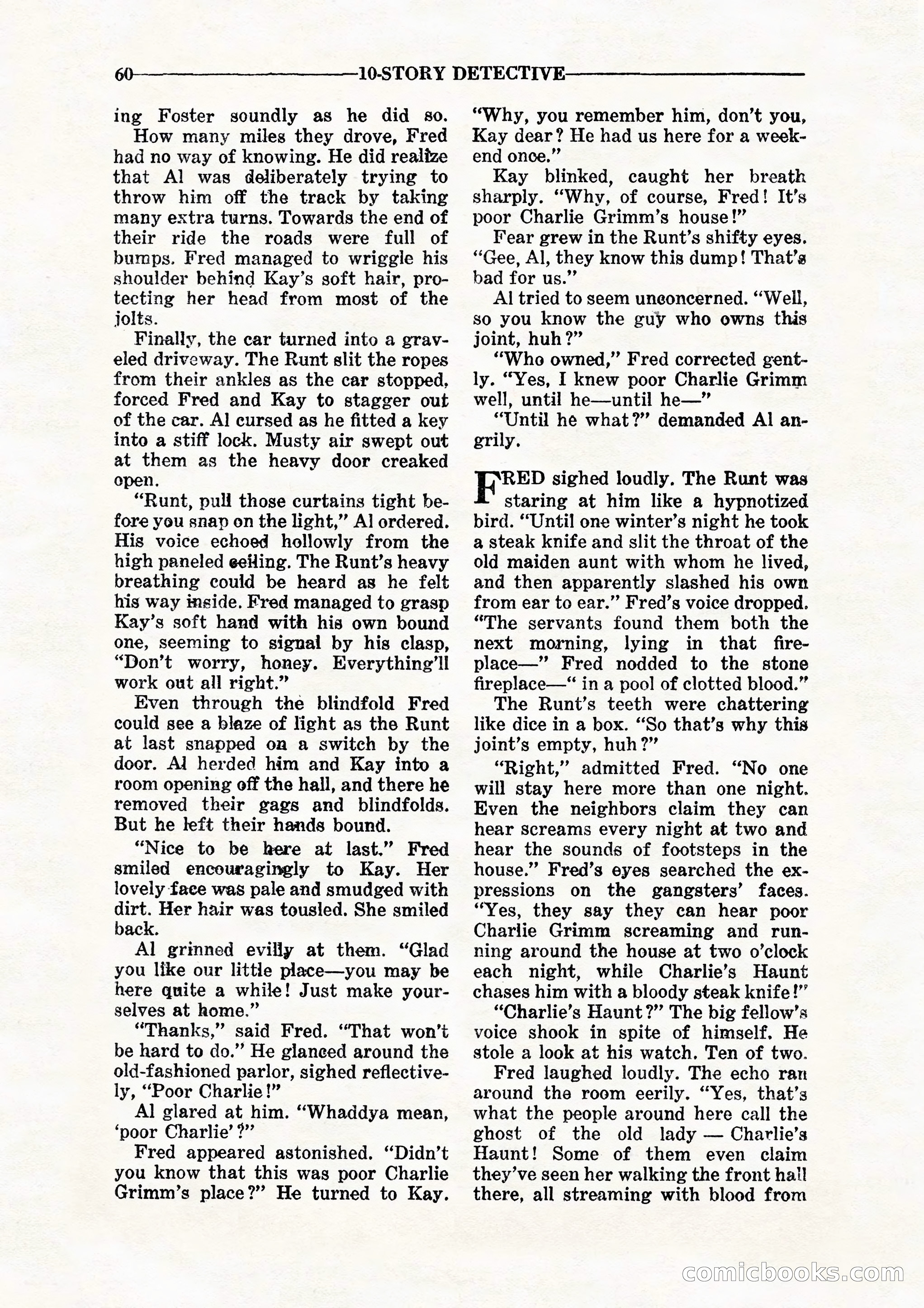 10 Story Detective, July 1942 — page 62: Pulp Fiction, 1942