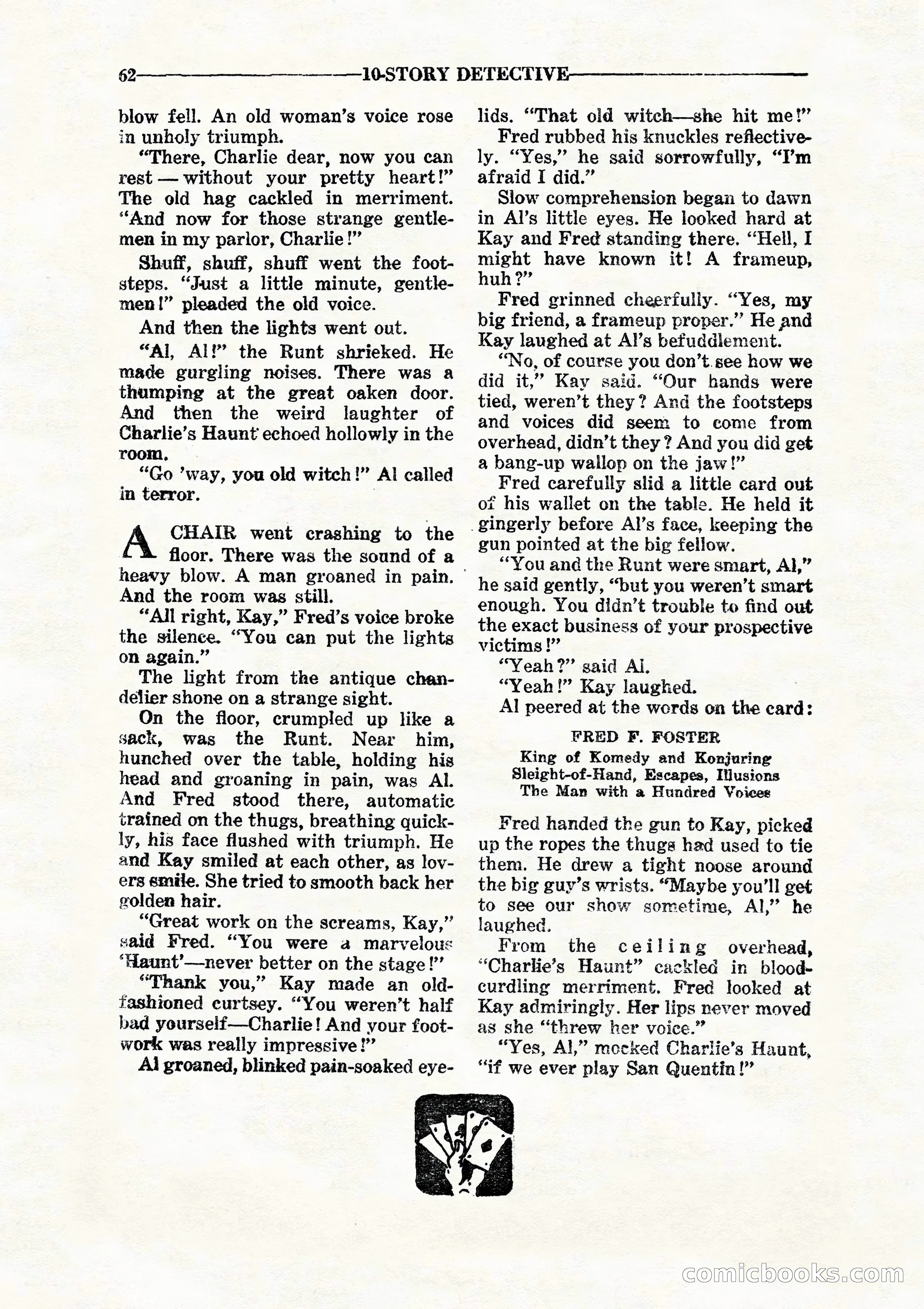 10 Story Detective, July 1942 — page 64: Pulp Fiction, 1942