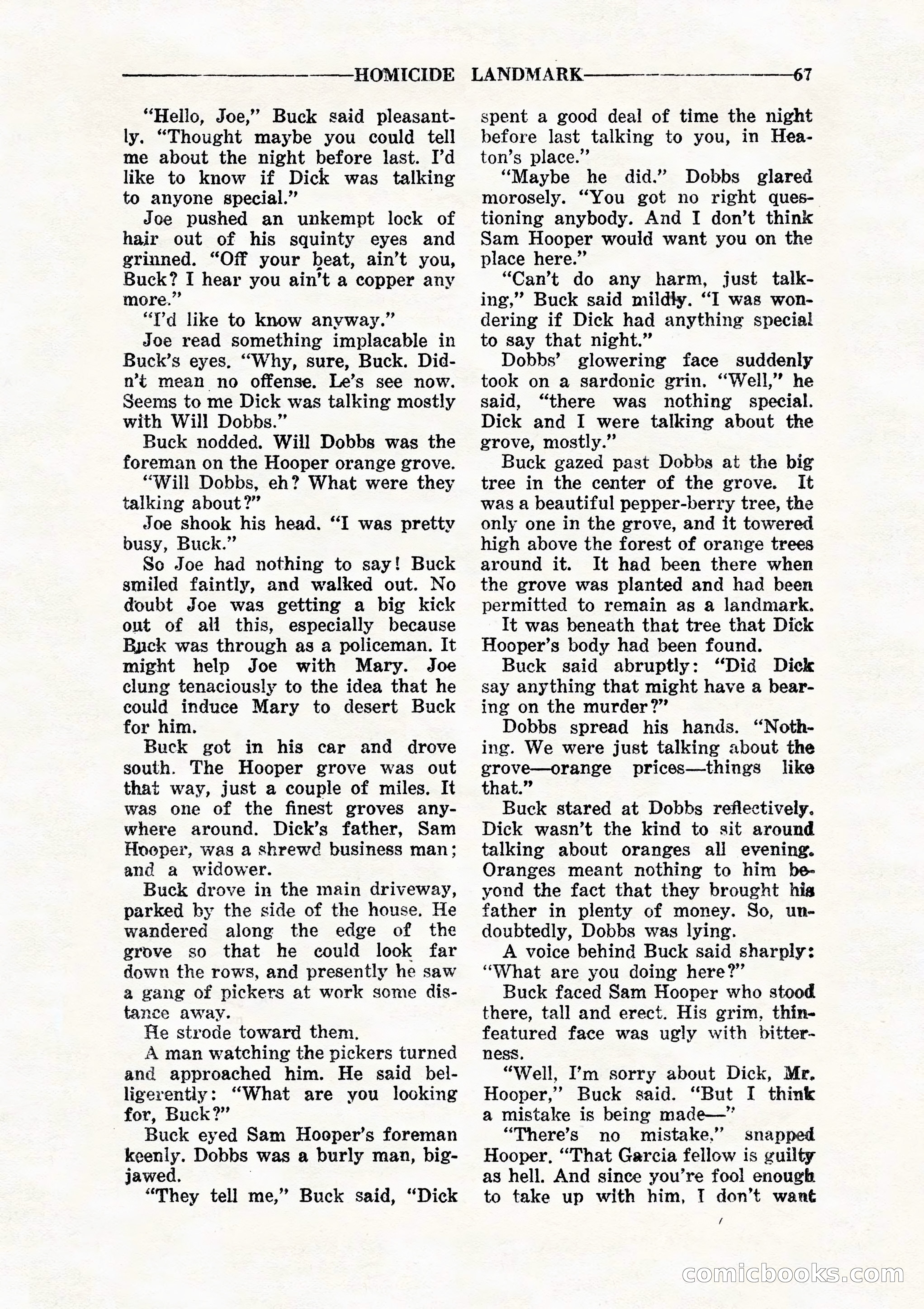 10 Story Detective, July 1942 — page 69: Pulp Fiction, 1942