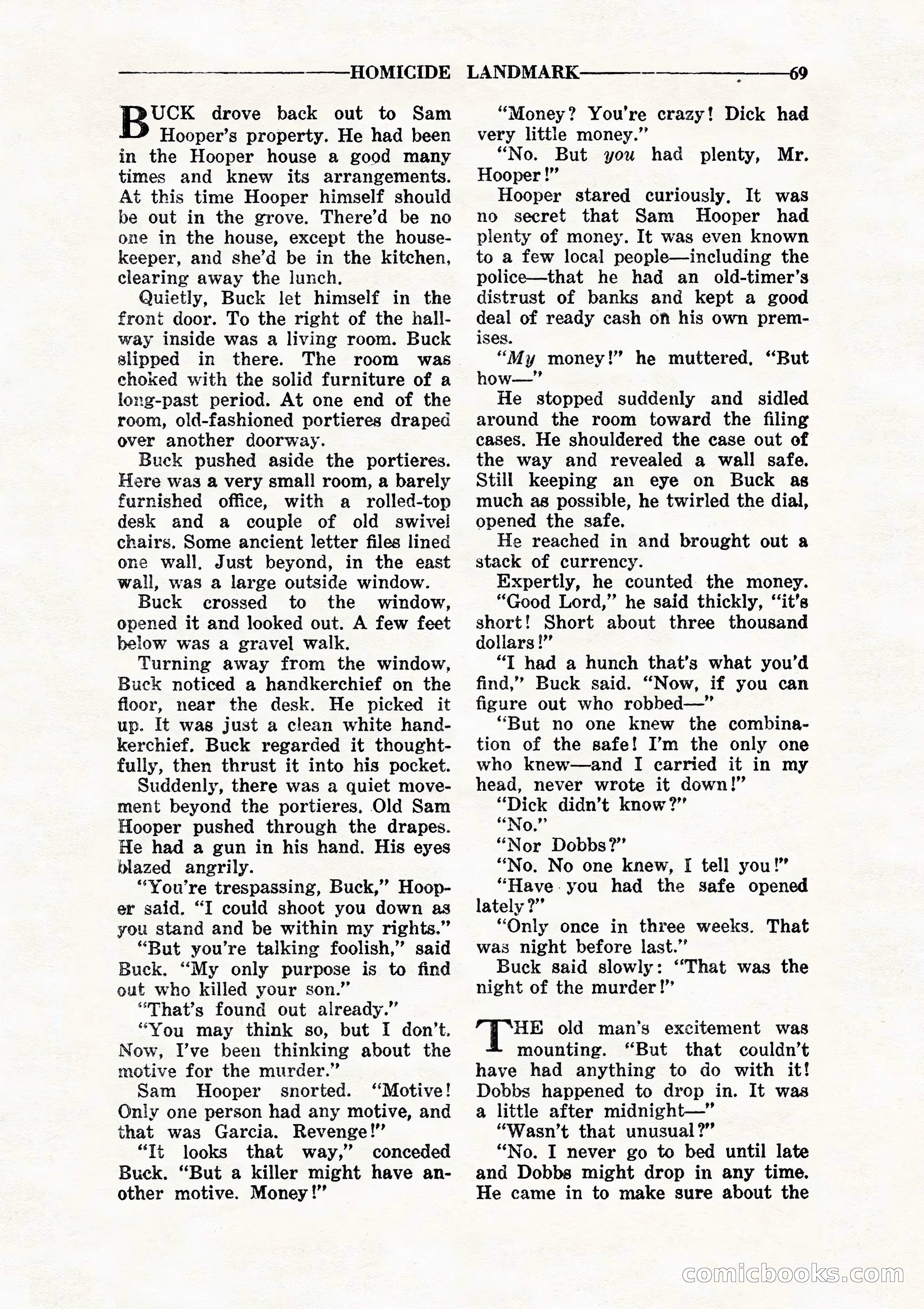 10 Story Detective, July 1942 — page 71: Pulp Fiction, 1942
