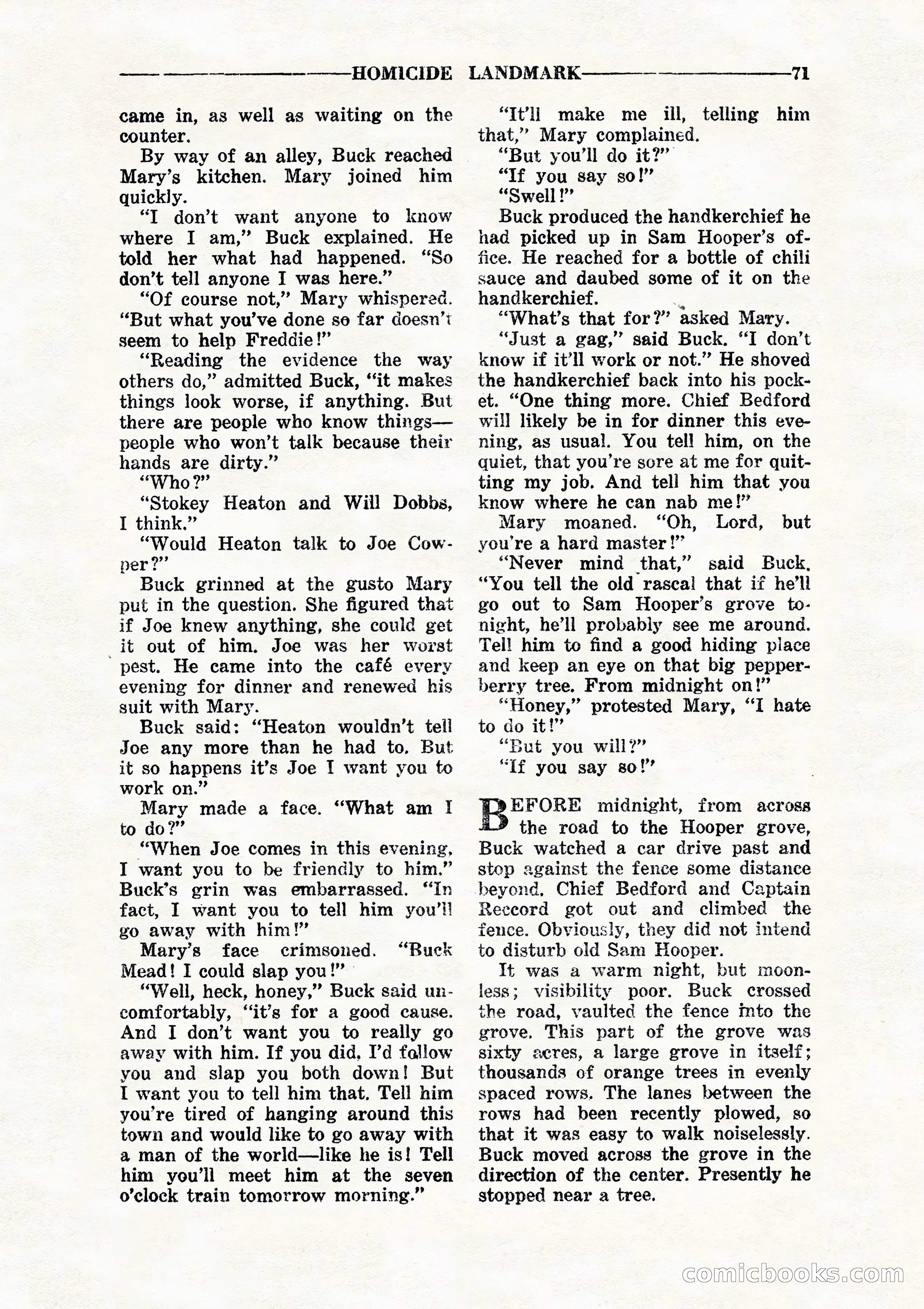10 Story Detective, July 1942 — page 73: Pulp Fiction, 1942