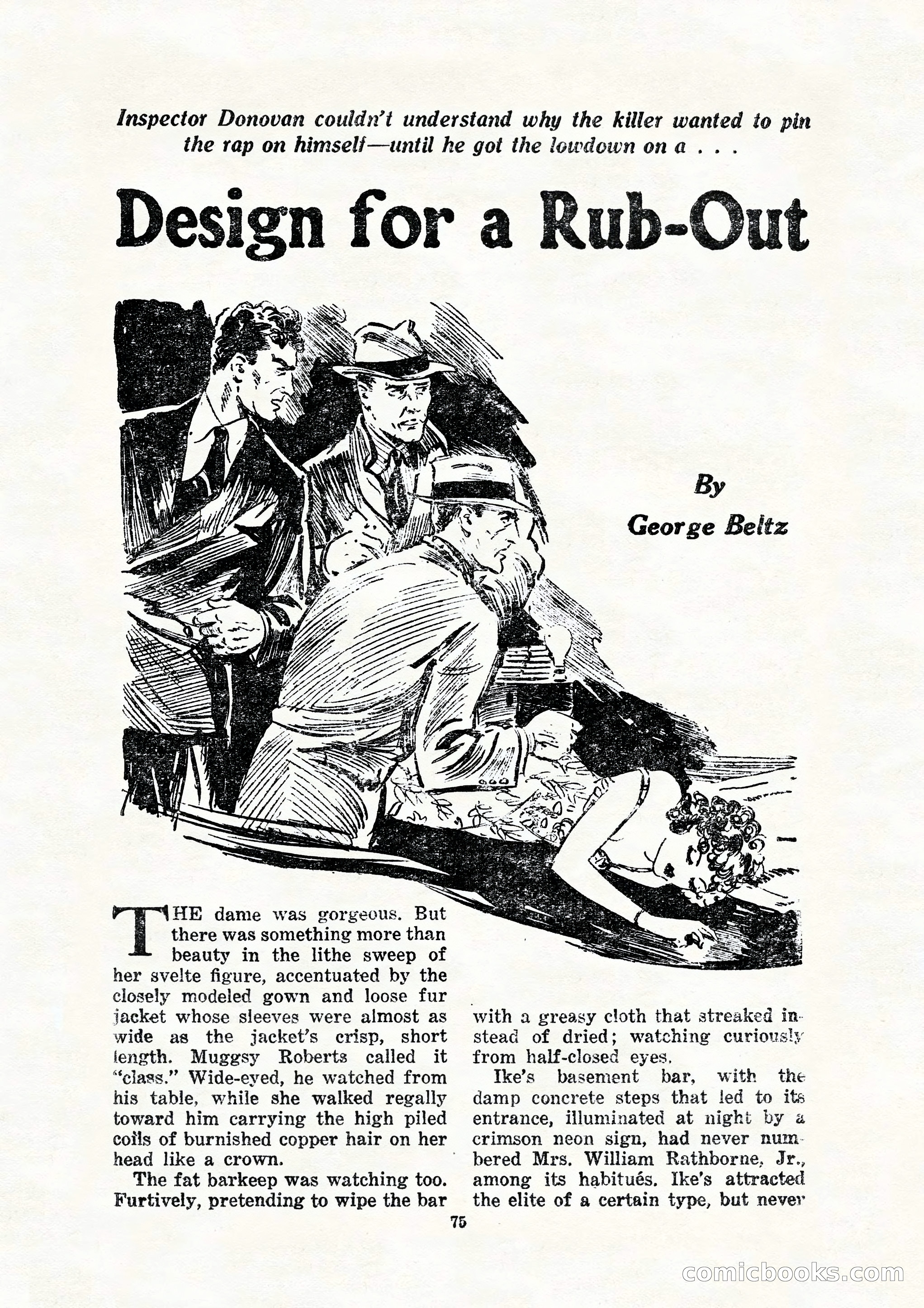 10 Story Detective, July 1942 — page 77: Pulp Fiction, 1942