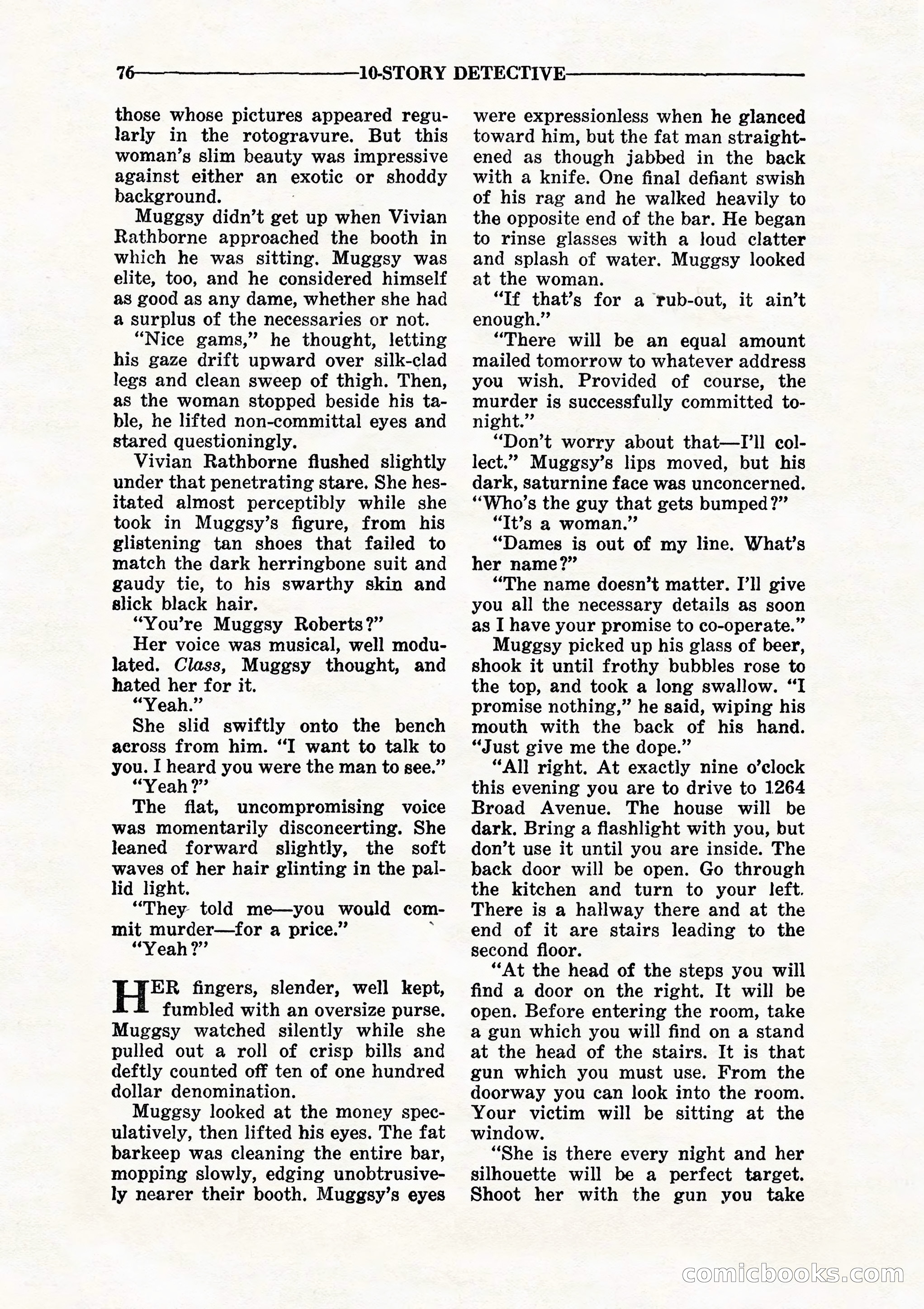 10 Story Detective, July 1942 — page 78: Pulp Fiction, 1942