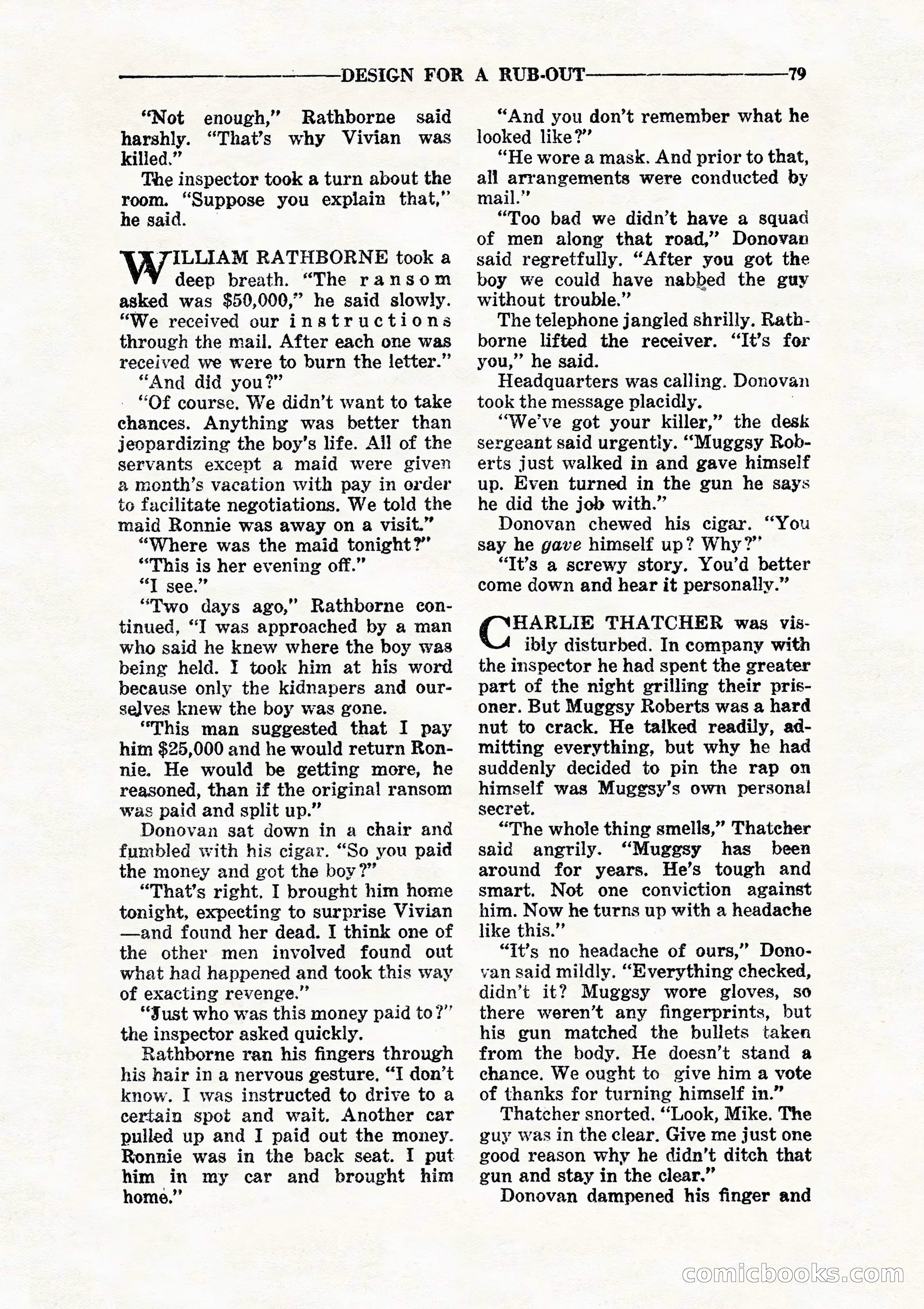 10 Story Detective, July 1942 — page 81: Pulp Fiction, 1942