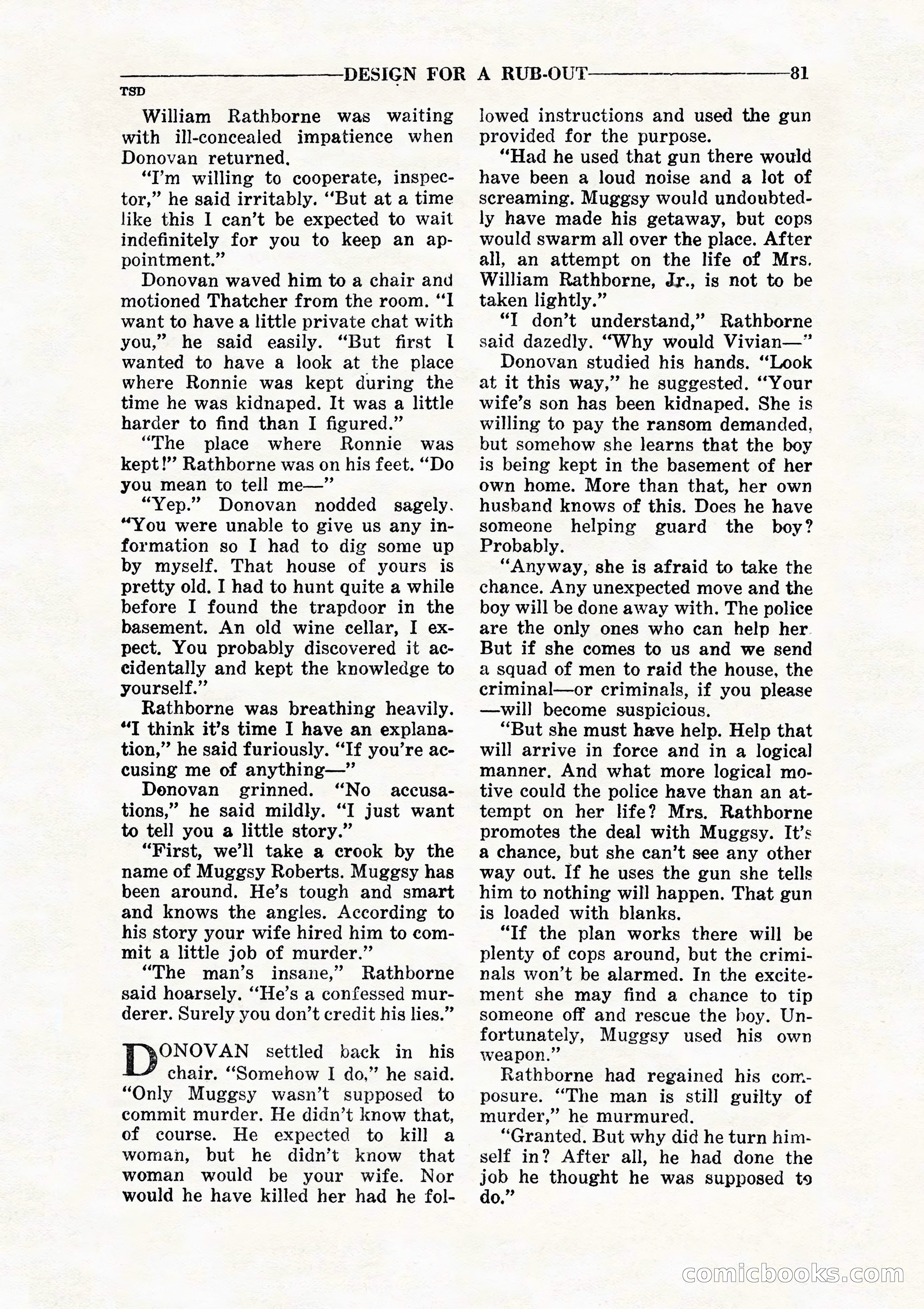 10 Story Detective, July 1942 — page 83: Pulp Fiction, 1942