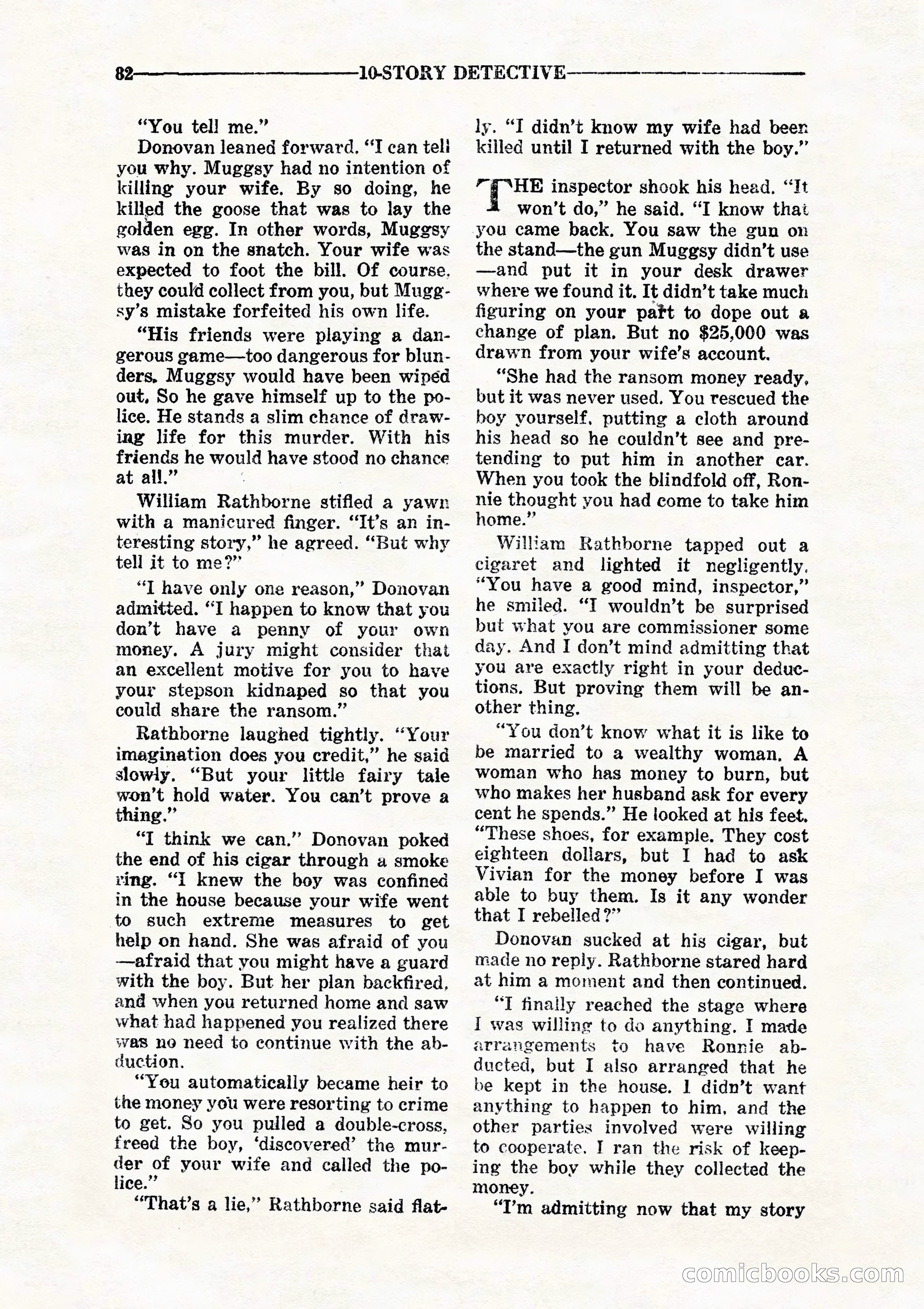 10 Story Detective, July 1942 — page 84: Pulp Fiction, 1942