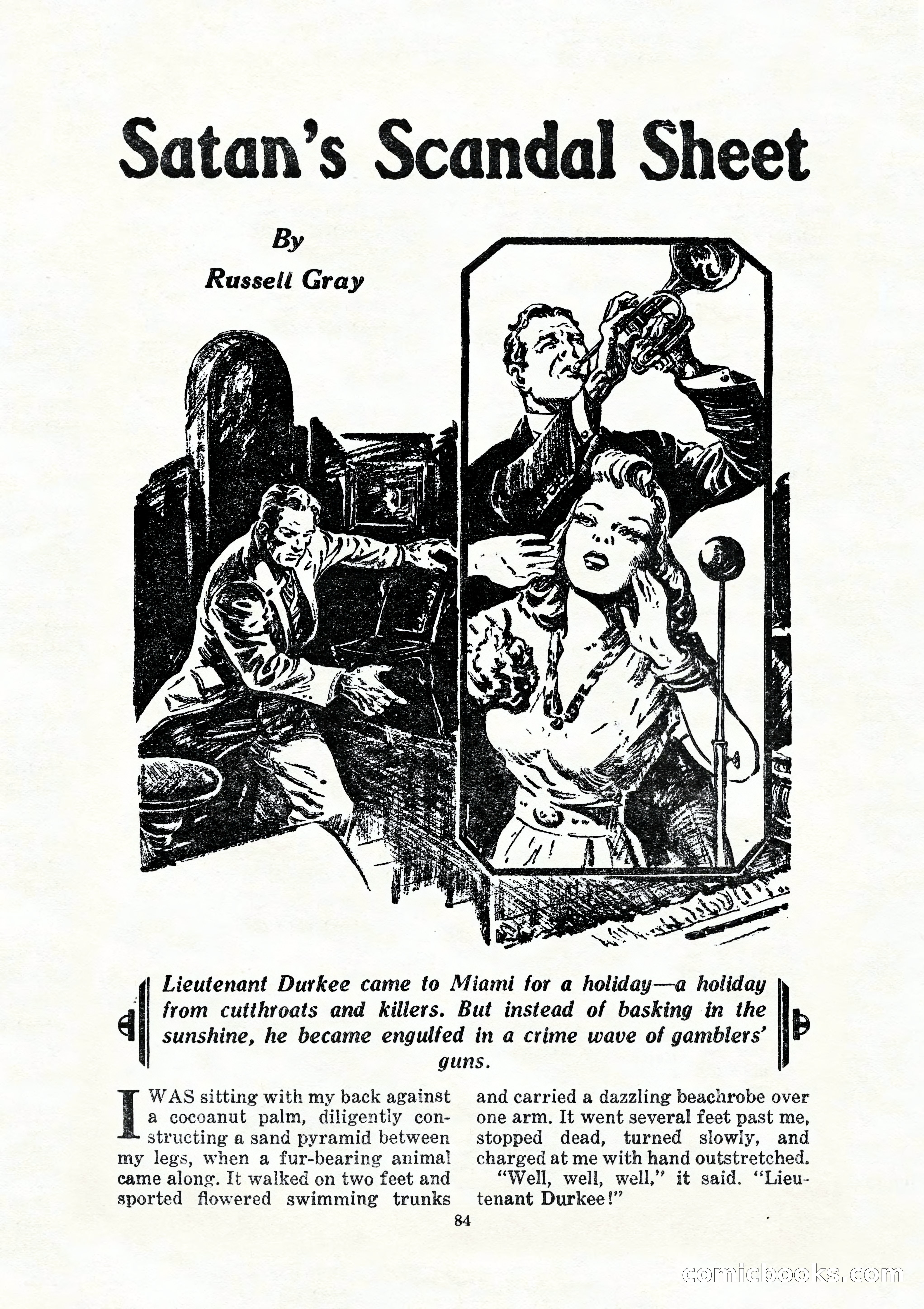 10 Story Detective, July 1942 — page 86: Pulp Fiction, 1942