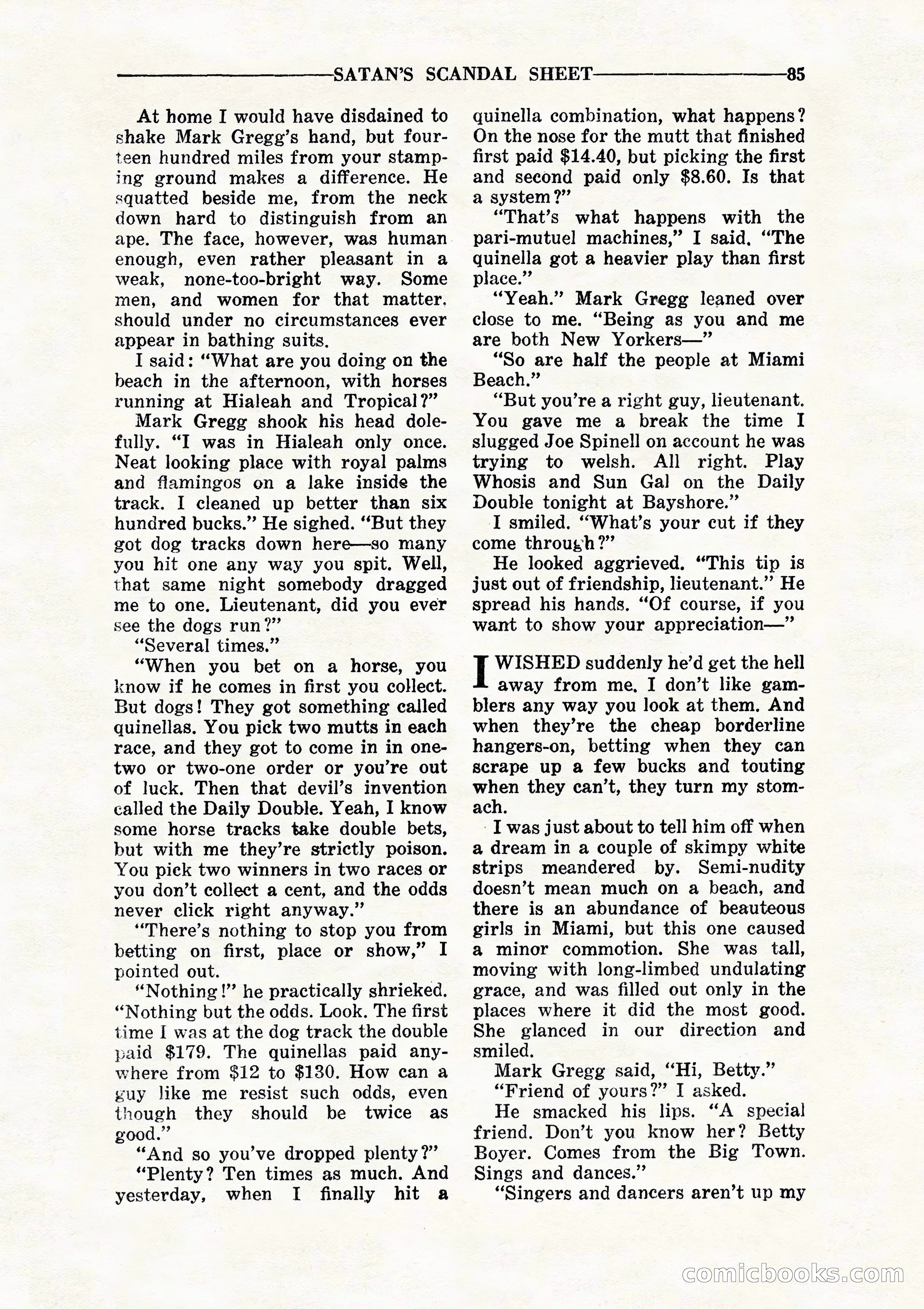 10 Story Detective, July 1942 — page 87: Pulp Fiction, 1942