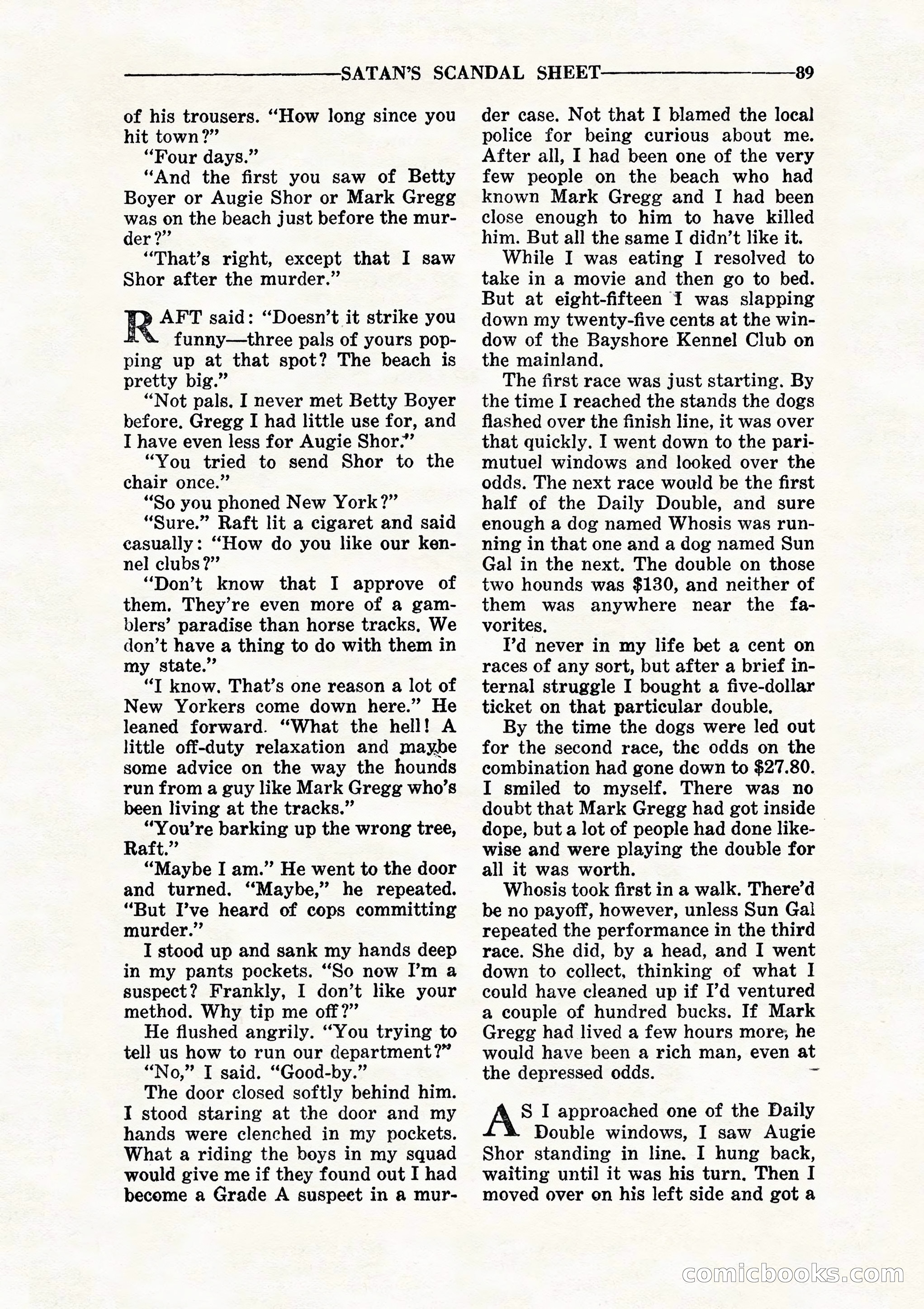 10 Story Detective, July 1942 — page 91: Pulp Fiction, 1942