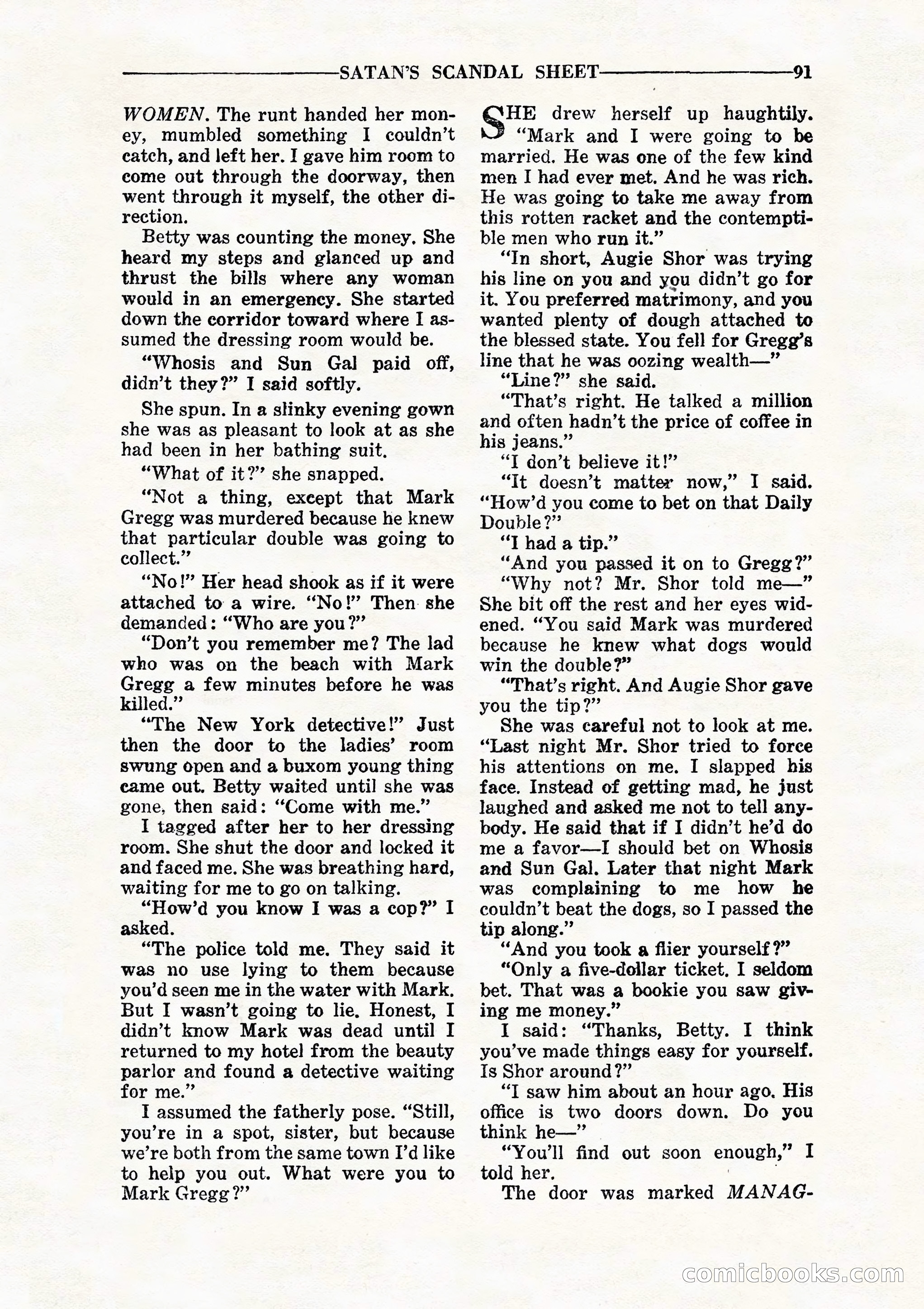 10 Story Detective, July 1942 — page 93: Pulp Fiction, 1942
