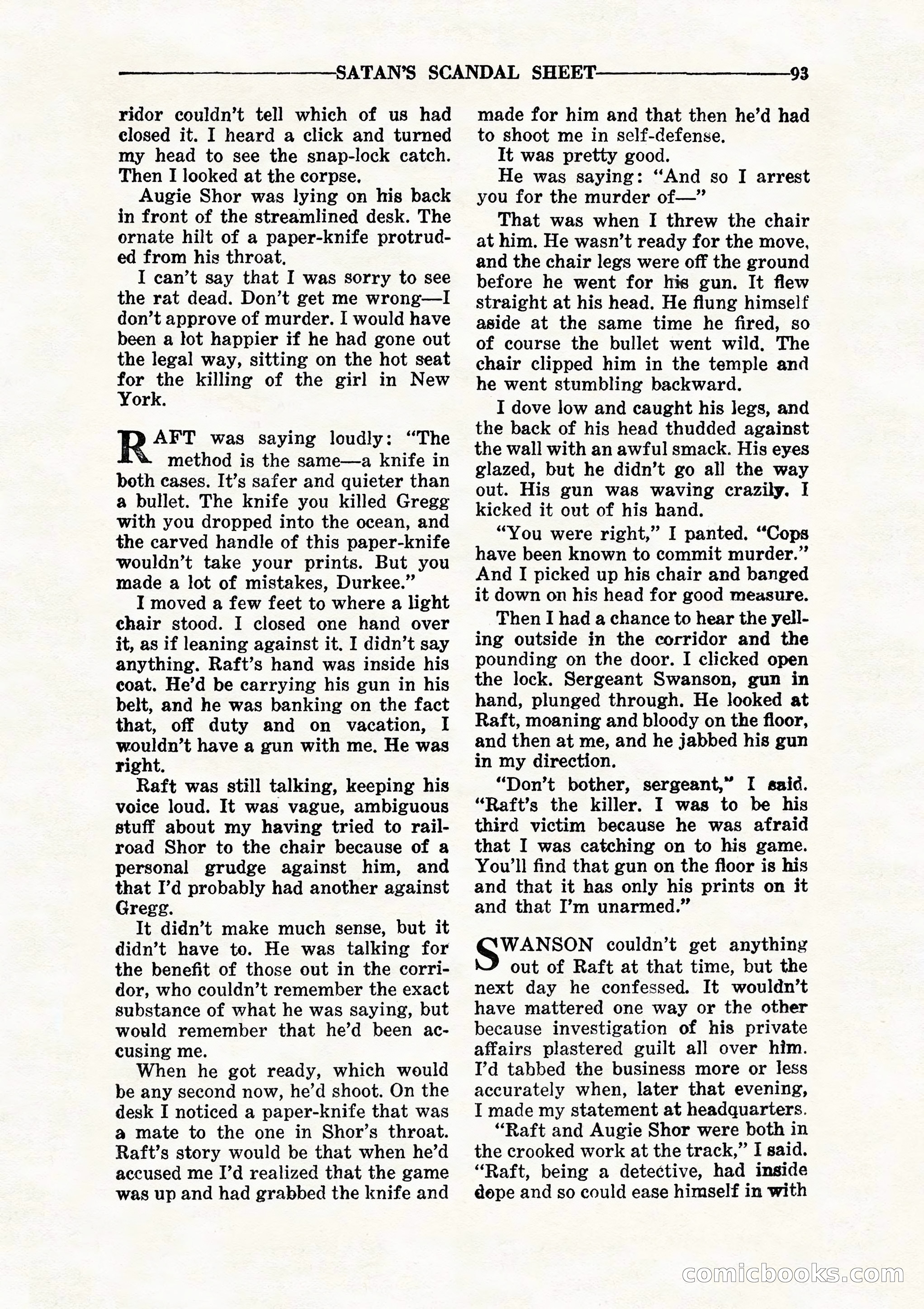 10 Story Detective, July 1942 — page 95: Pulp Fiction, 1942