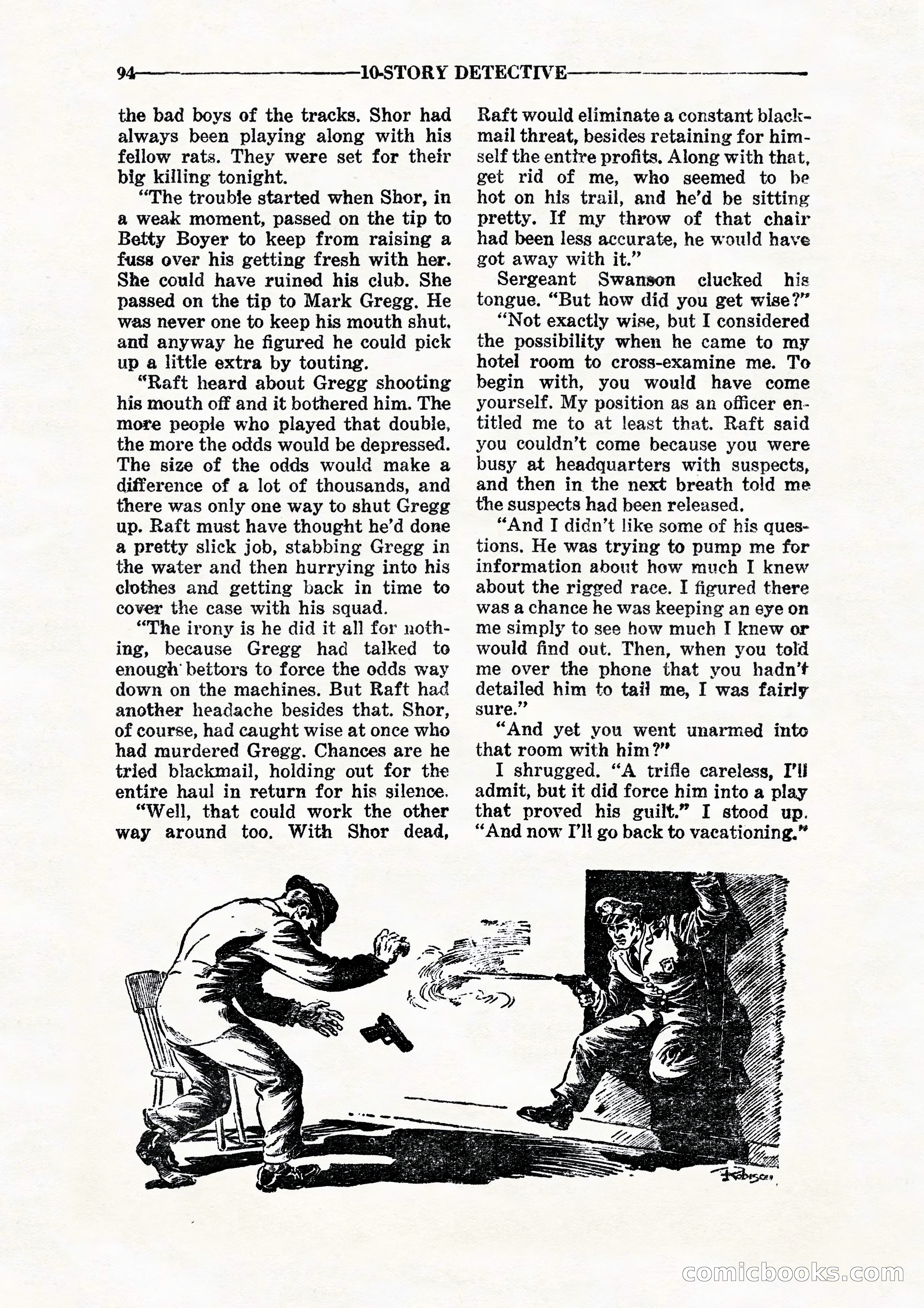 10 Story Detective, July 1942 — page 96: Pulp Fiction, 1942