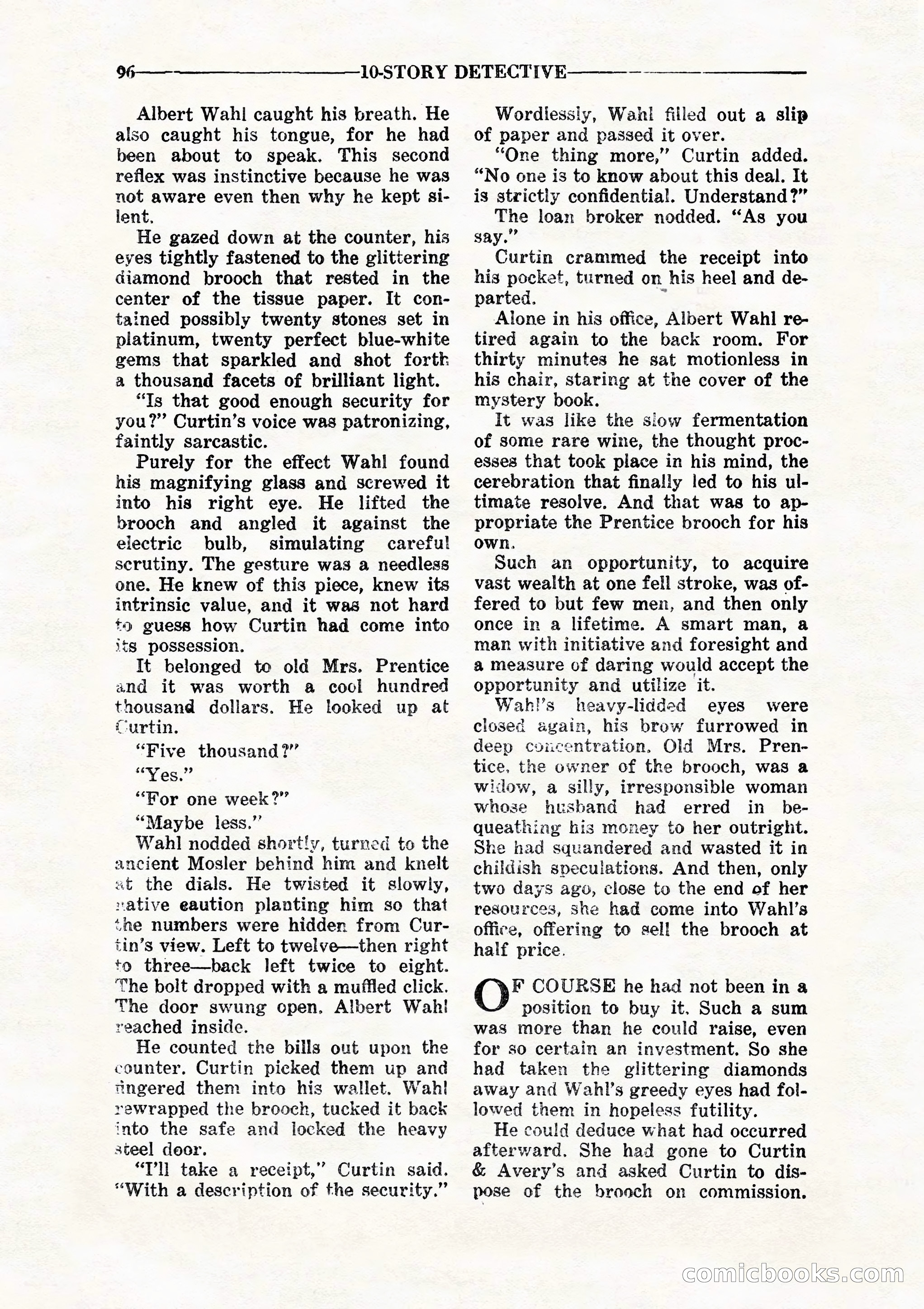 10 Story Detective, July 1942 — page 98: Pulp Fiction, 1942