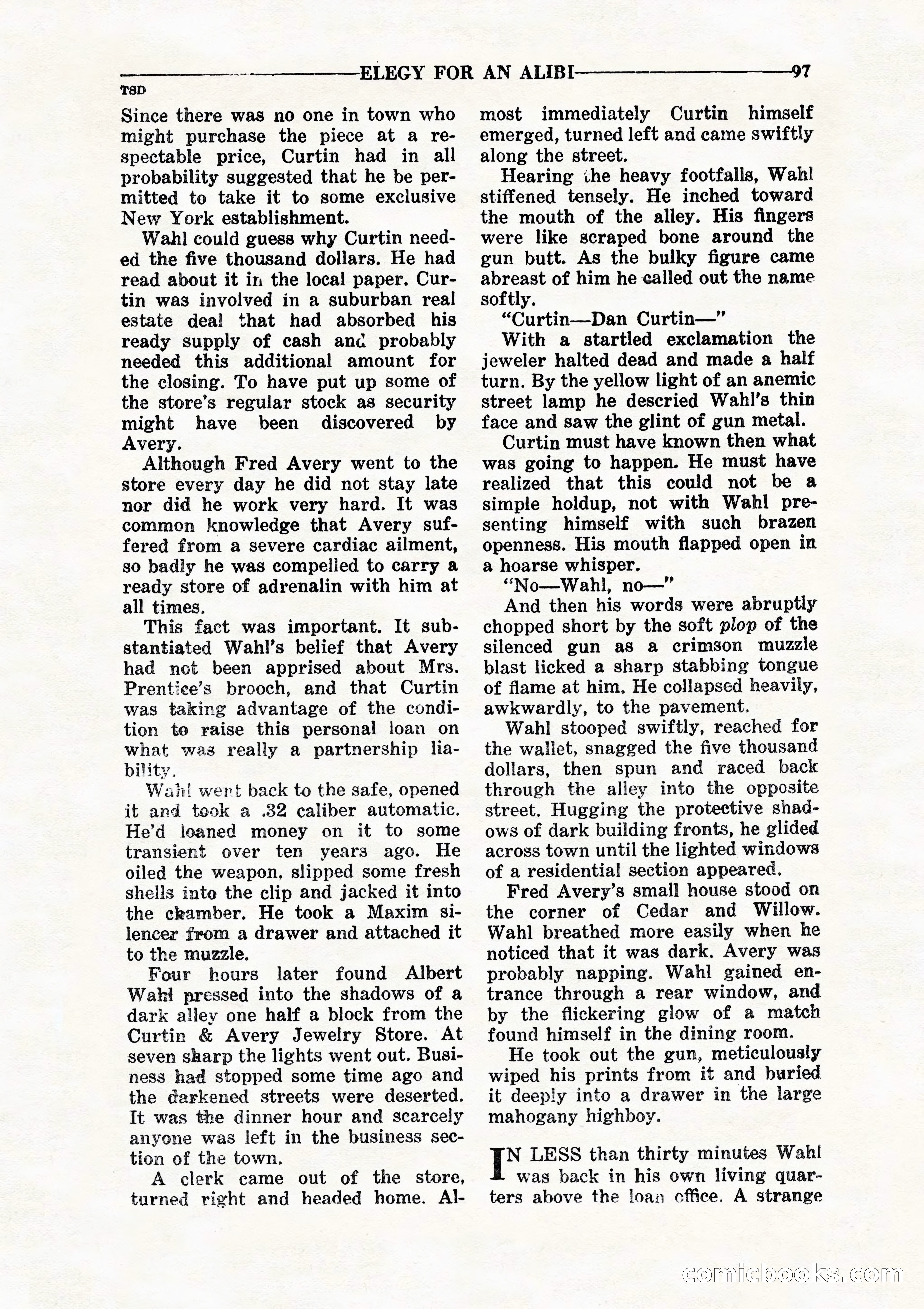 10 Story Detective, July 1942 — page 99: Pulp Fiction, 1942