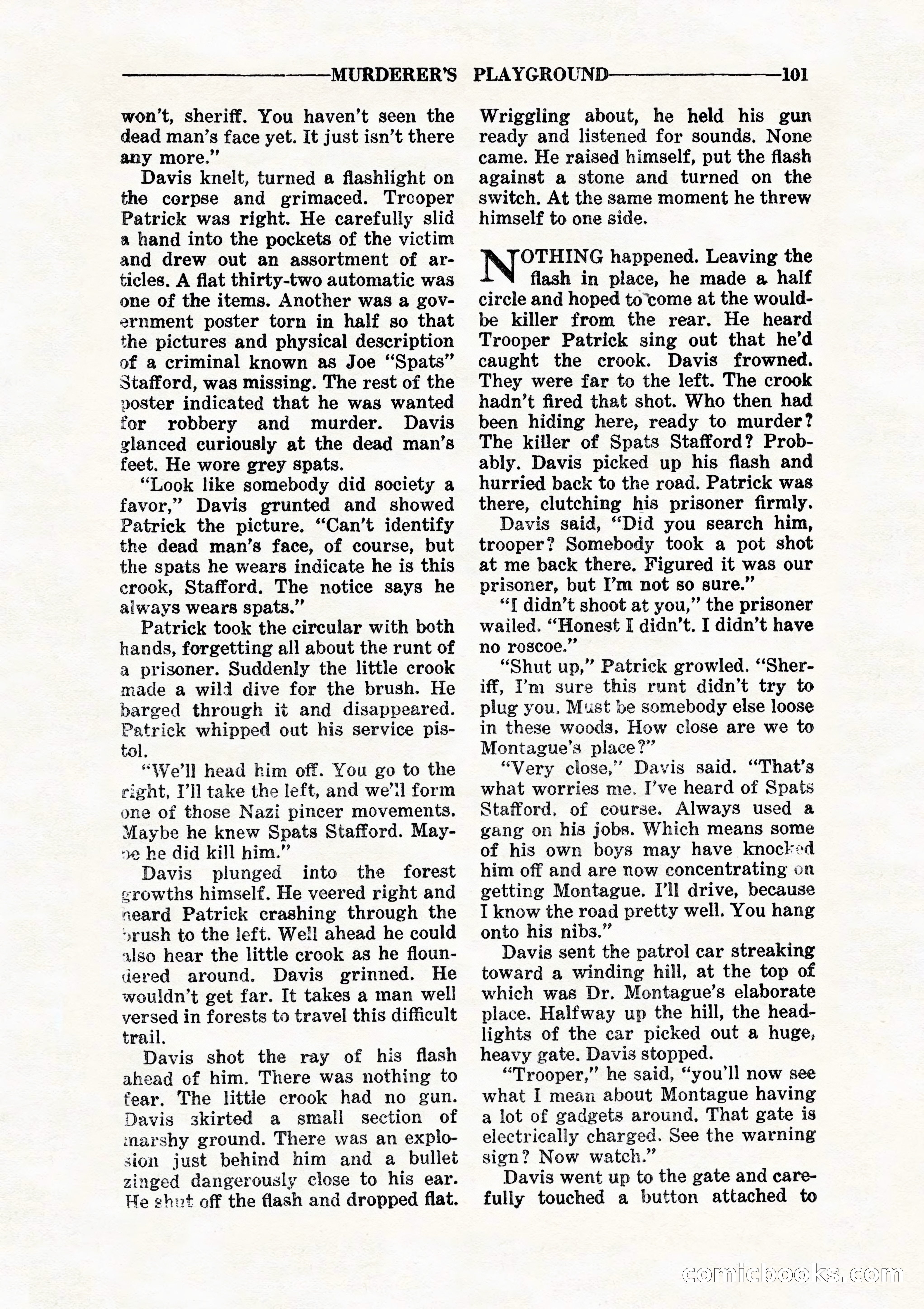 10 Story Detective, July 1942 — page 103: Pulp Fiction, 1942