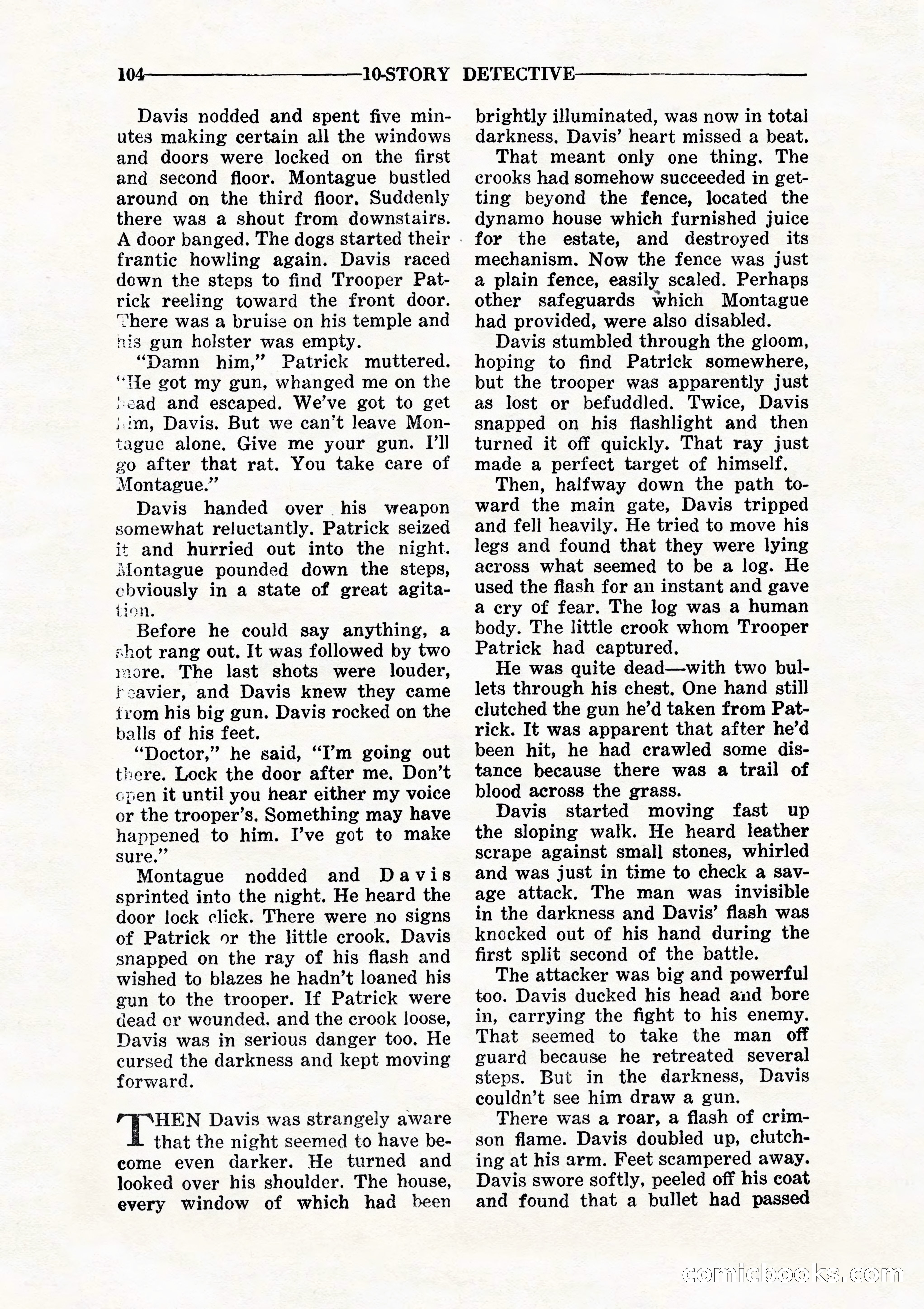 10 Story Detective, July 1942 — page 106: Pulp Fiction, 1942