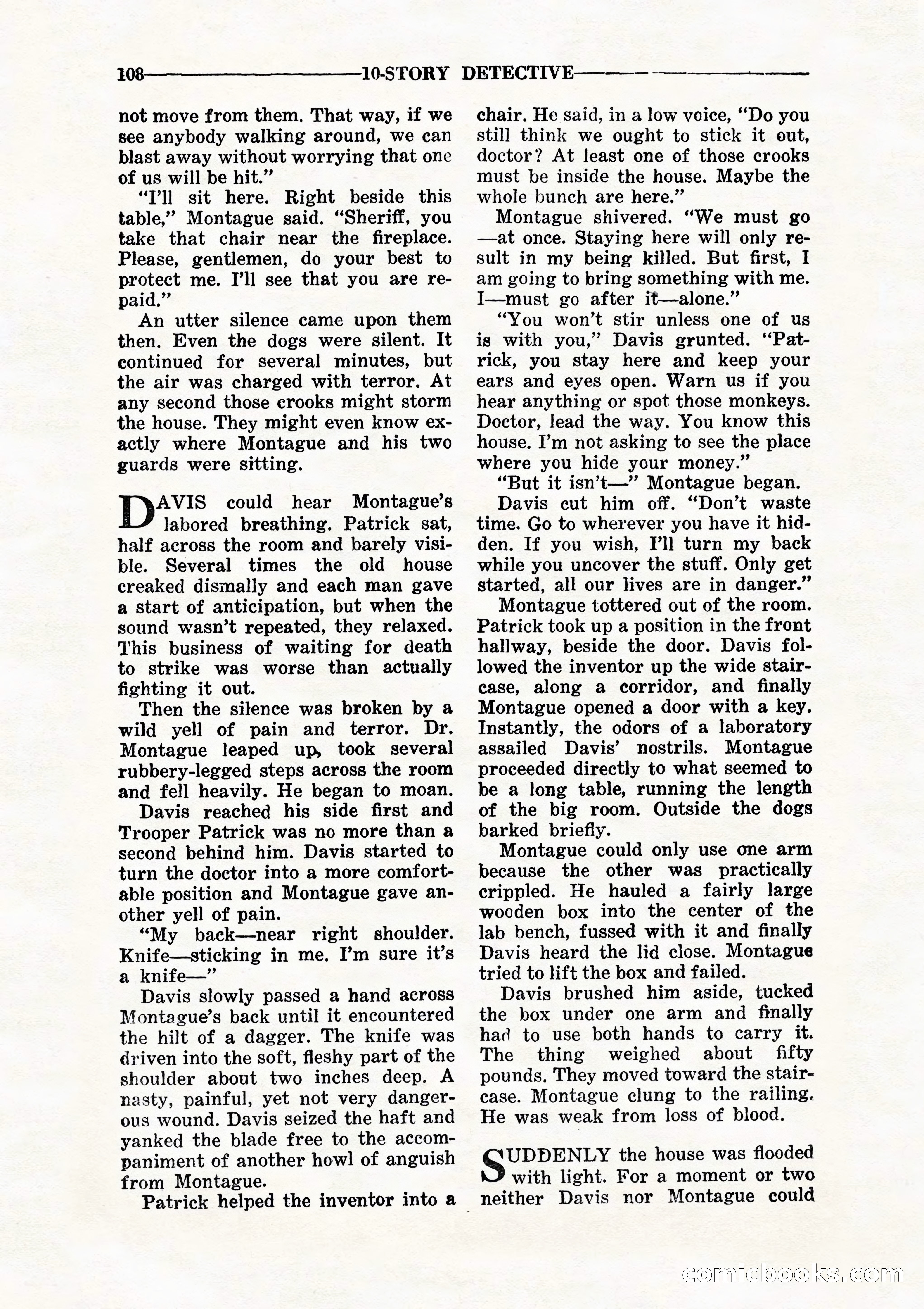 10 Story Detective, July 1942 — page 110: Pulp Fiction, 1942