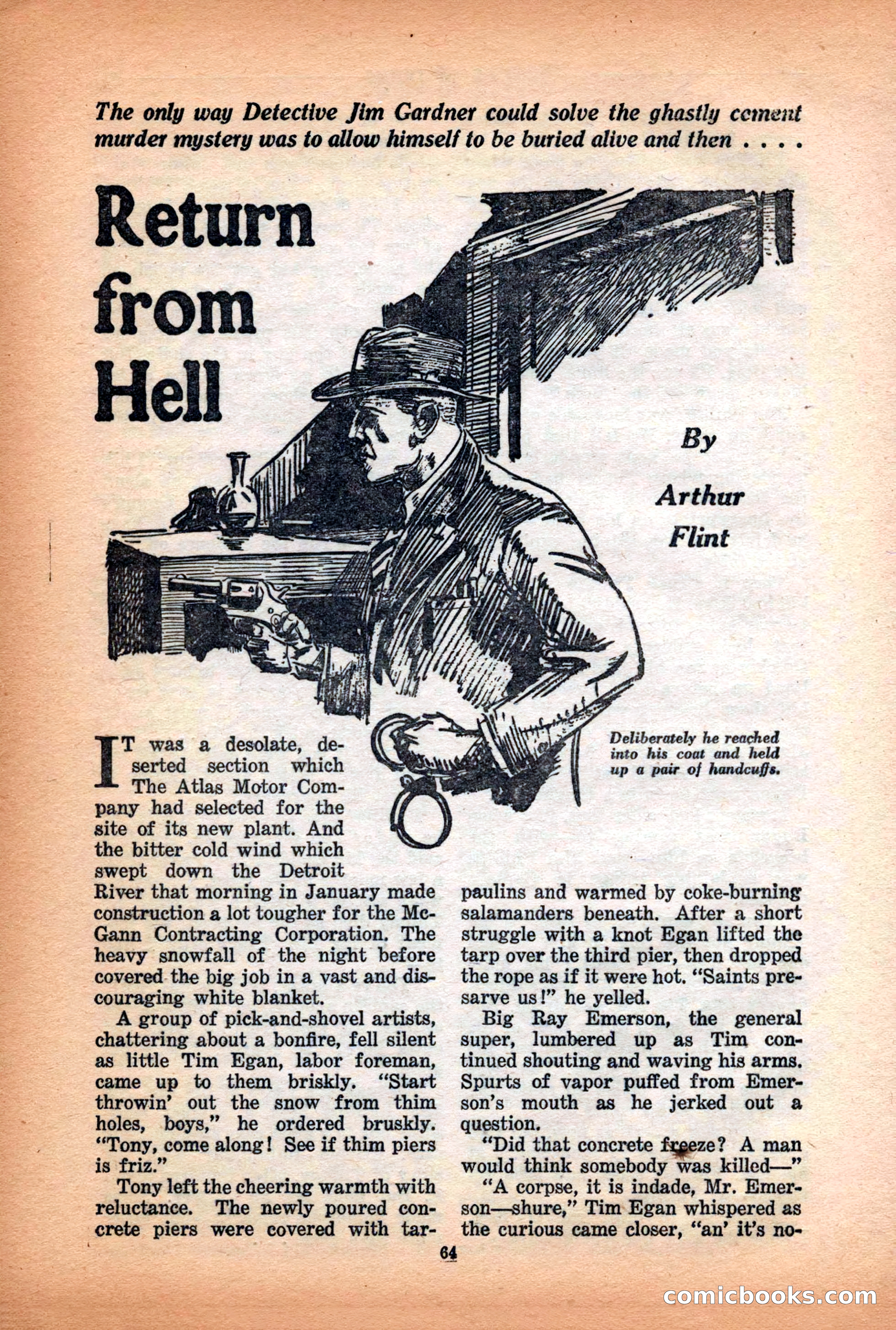 10-Story Detective Magazine Cover — page 66: Pulp Fiction, 1938