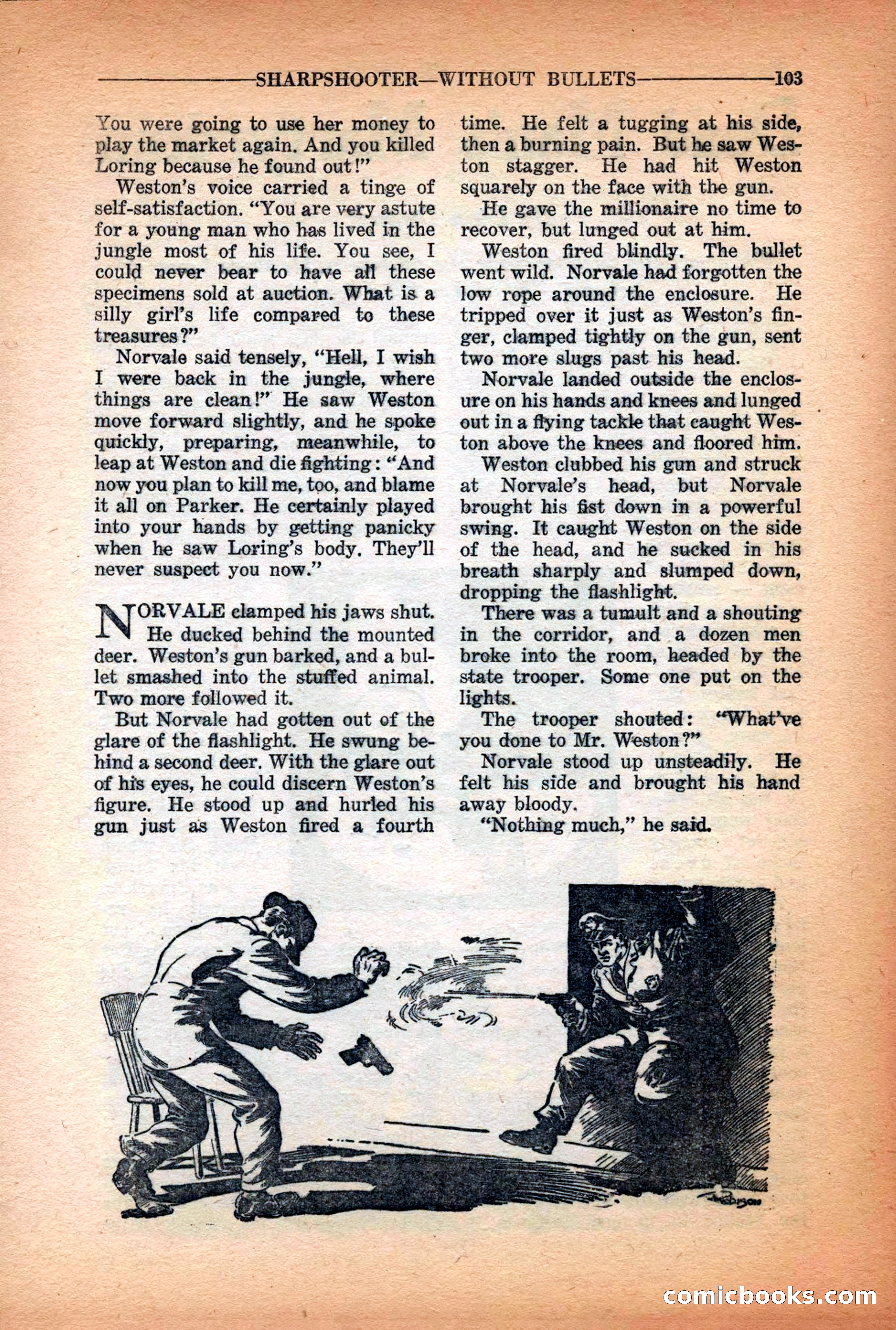 10-Story Detective Magazine Cover — page 105: Pulp Fiction, 1938