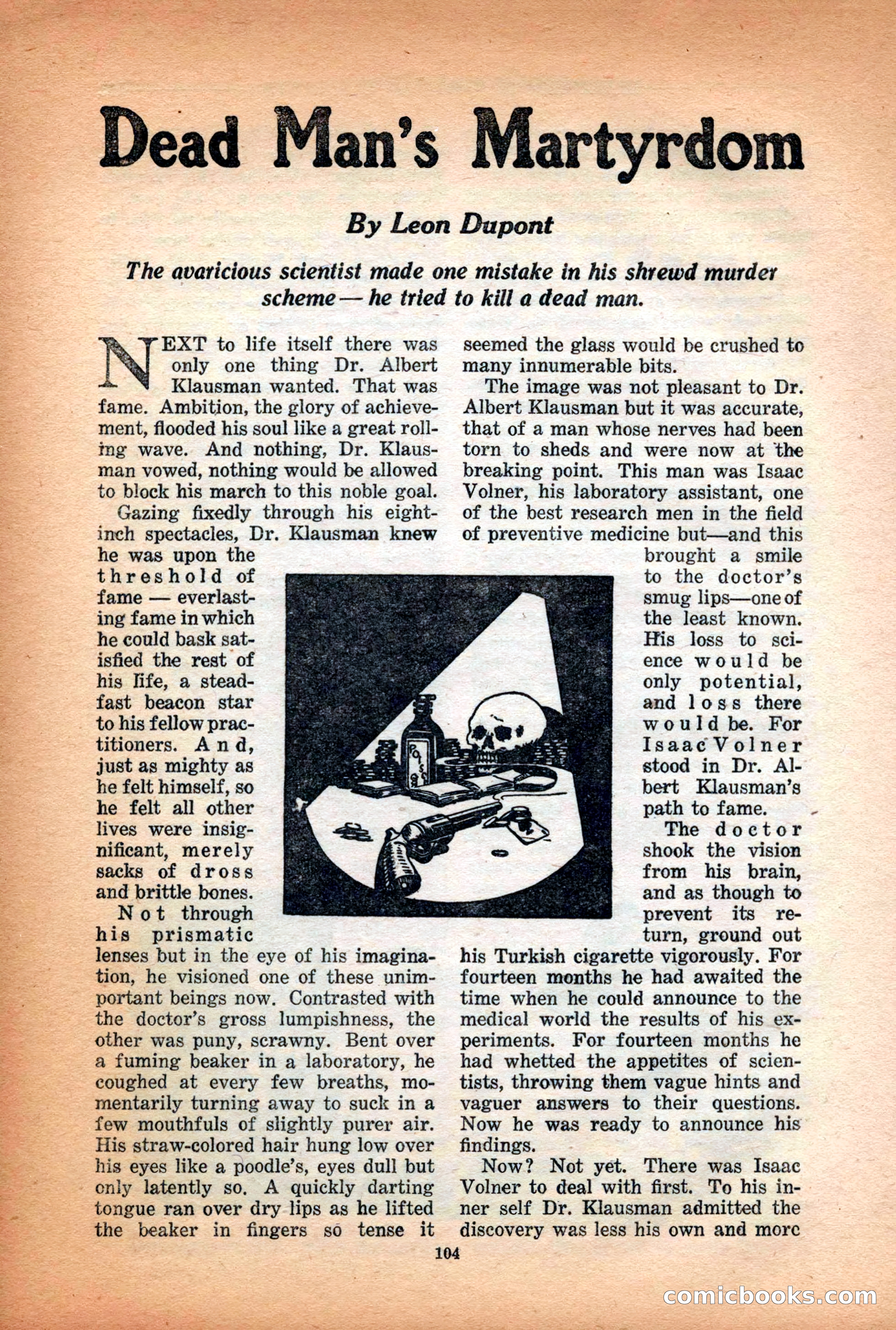 10-Story Detective Magazine Cover — page 106: Pulp Fiction, 1938