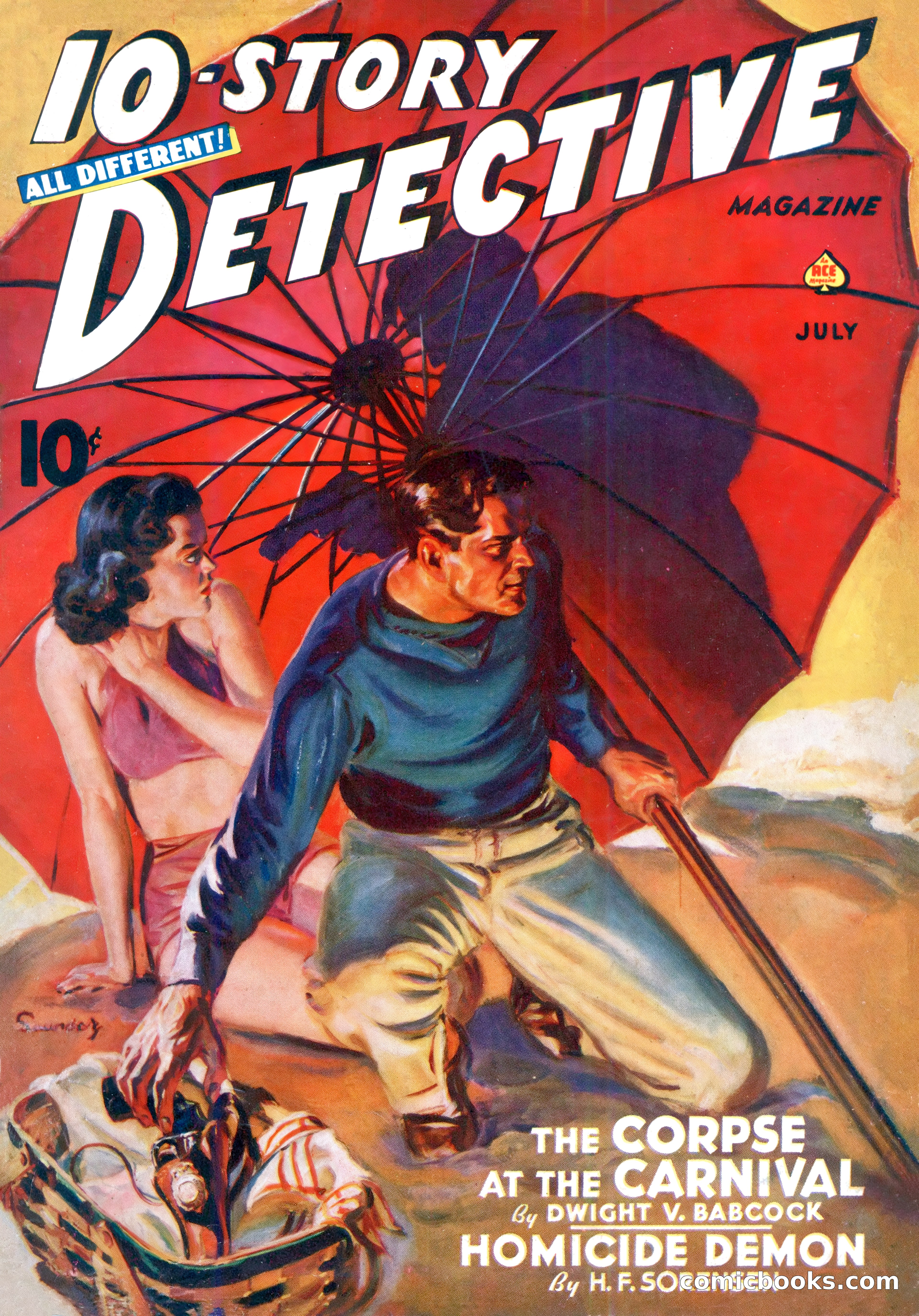 10-Story Detective Magazine Cover — page 1 of 116