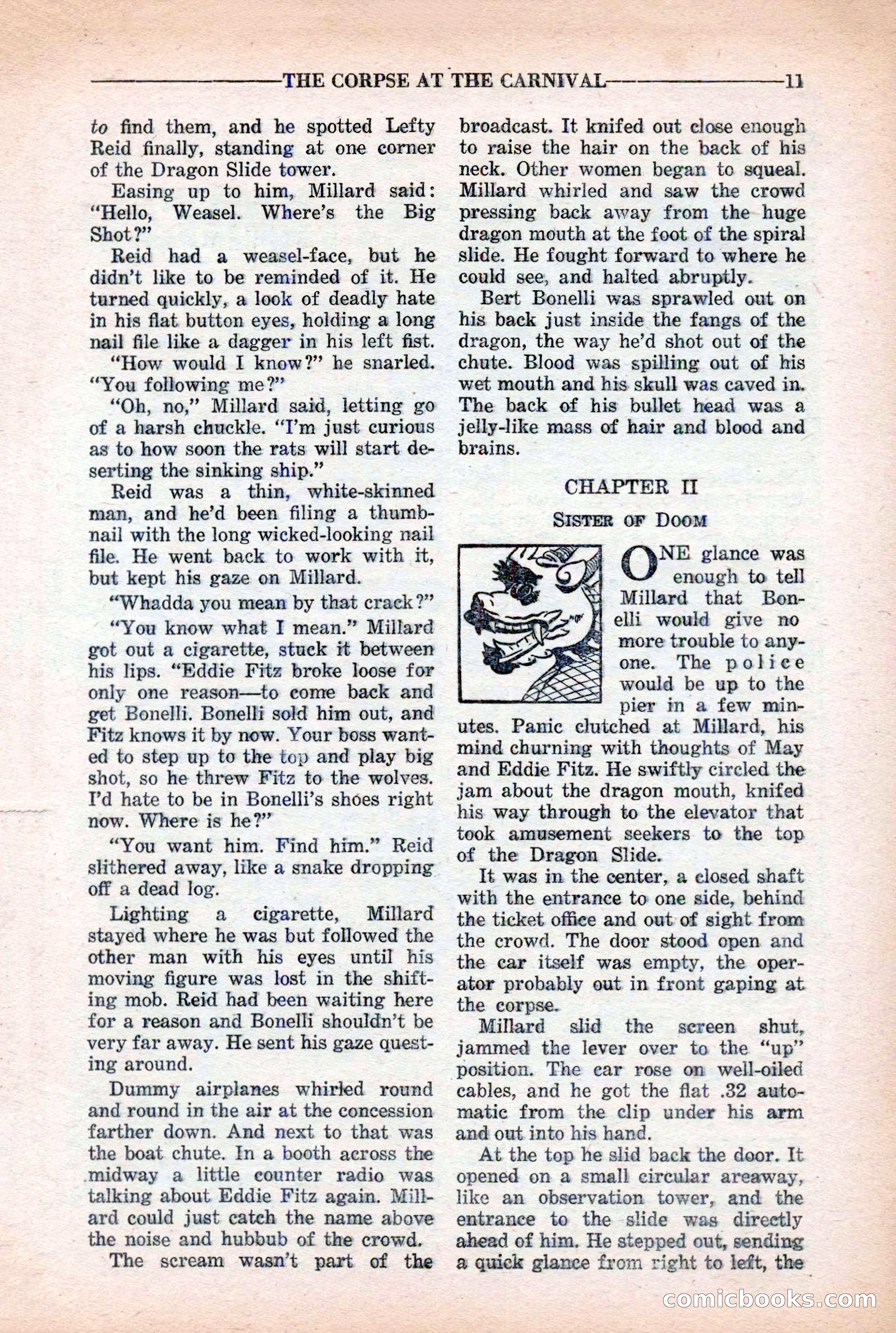 10-Story Detective Magazine Cover — page 13: Pulp Fiction, 1939